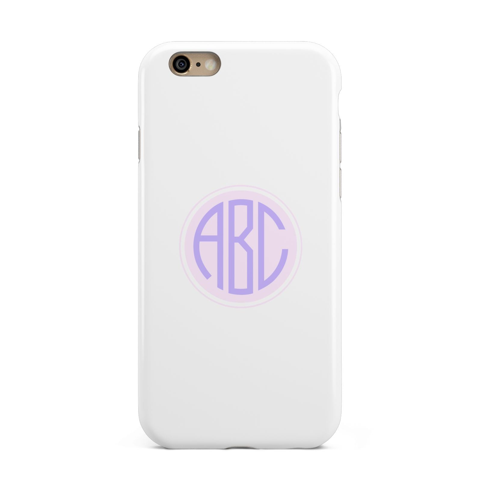 Personalised Monogram Initials Custom Clear Apple iPhone 6 3D Tough Case