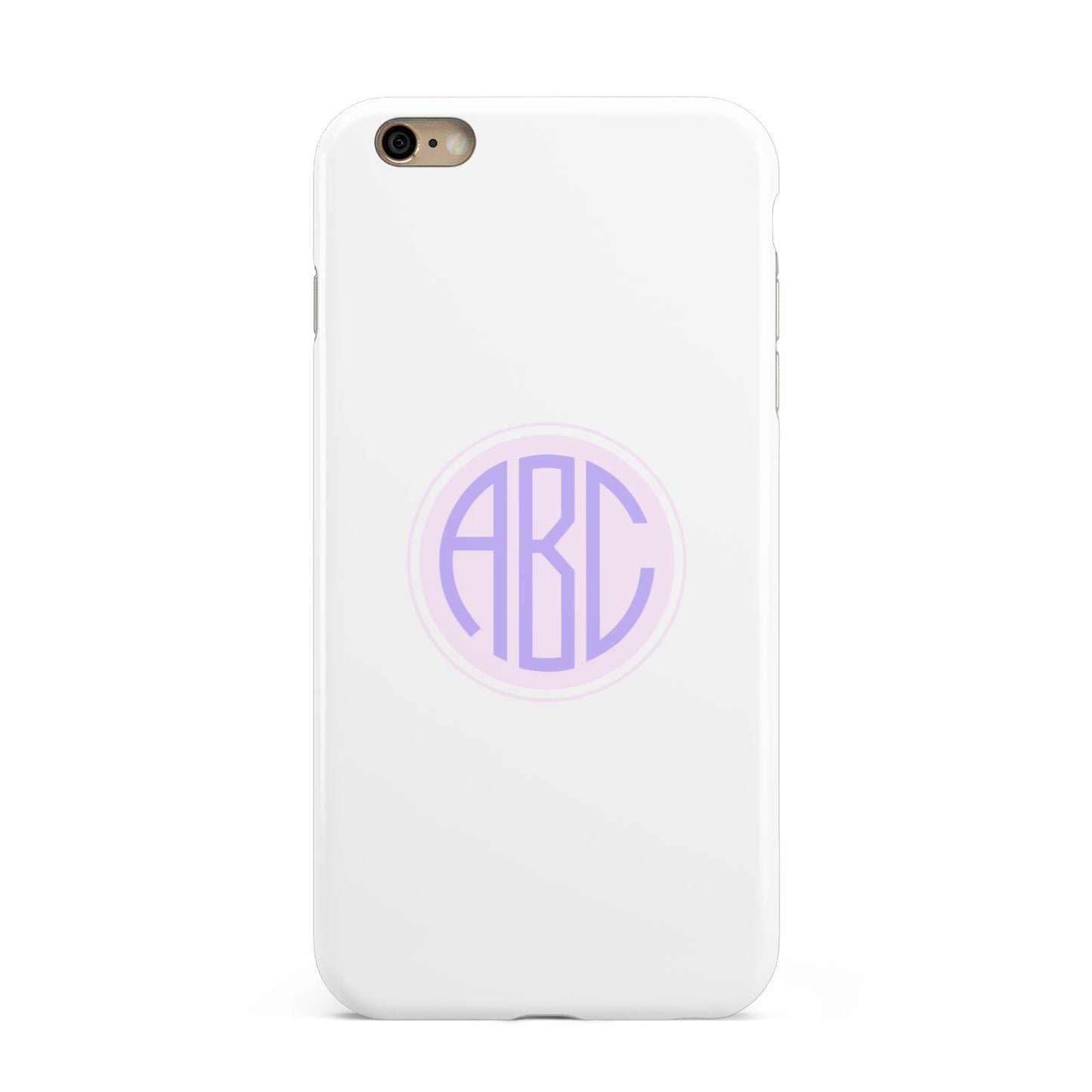 Personalised Monogram Initials Custom Clear Apple iPhone 6 Plus 3D Tough Case