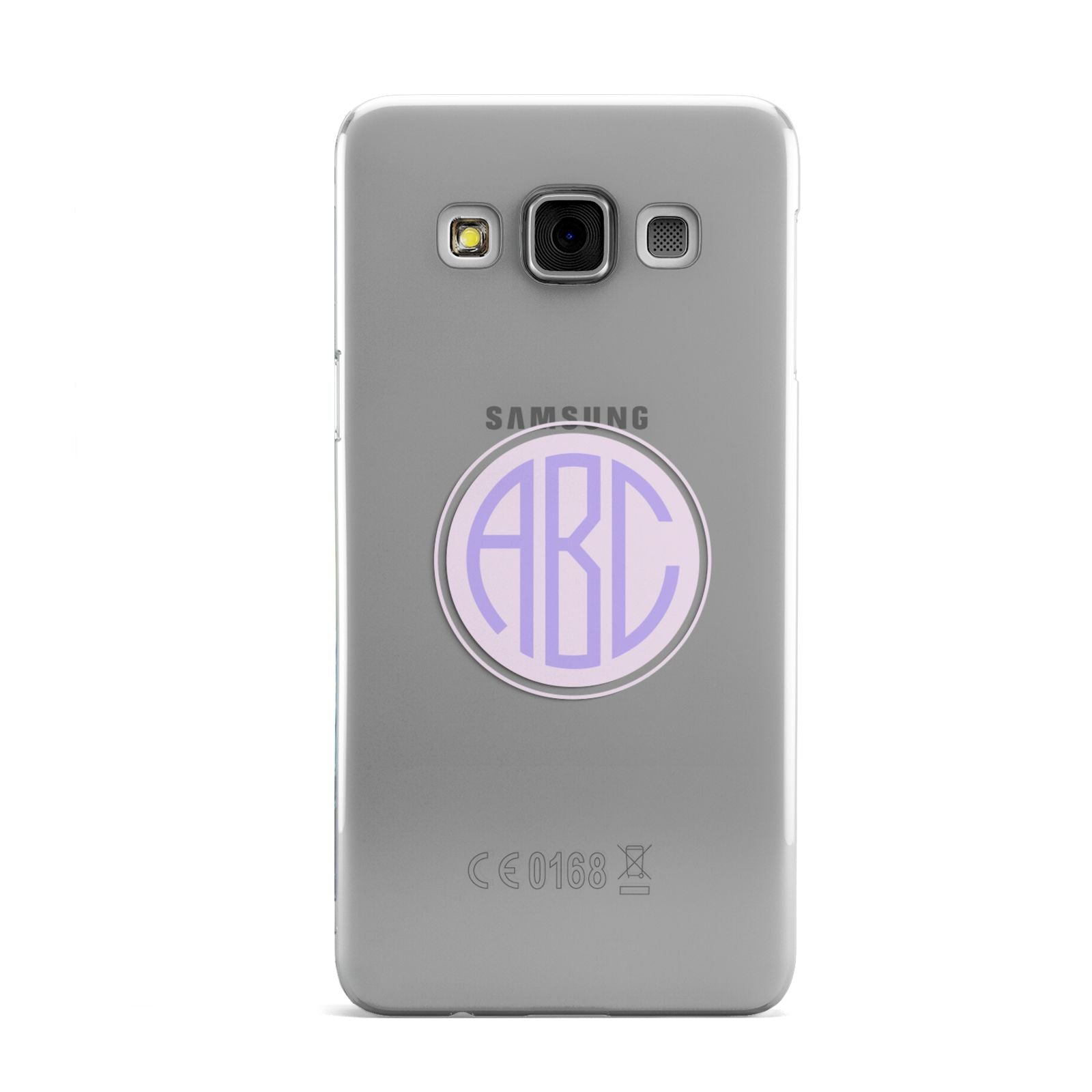 Personalised Monogram Initials Custom Clear Samsung Galaxy A3 Case