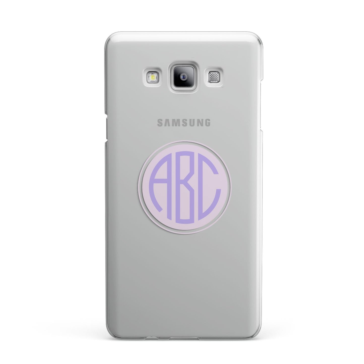 Personalised Monogram Initials Custom Clear Samsung Galaxy A7 2015 Case