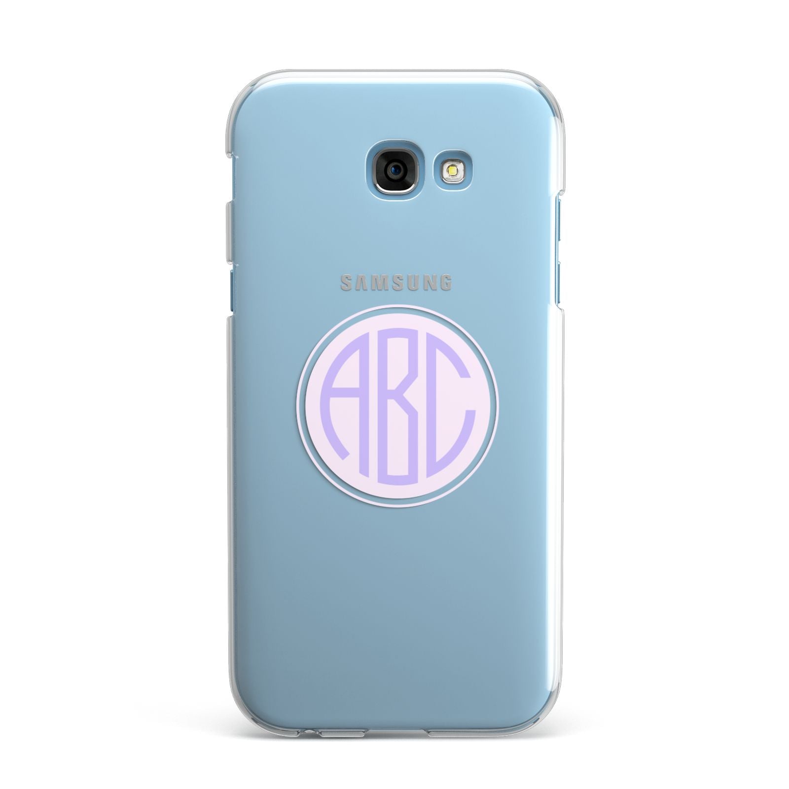 Personalised Monogram Initials Custom Clear Samsung Galaxy A7 2017 Case