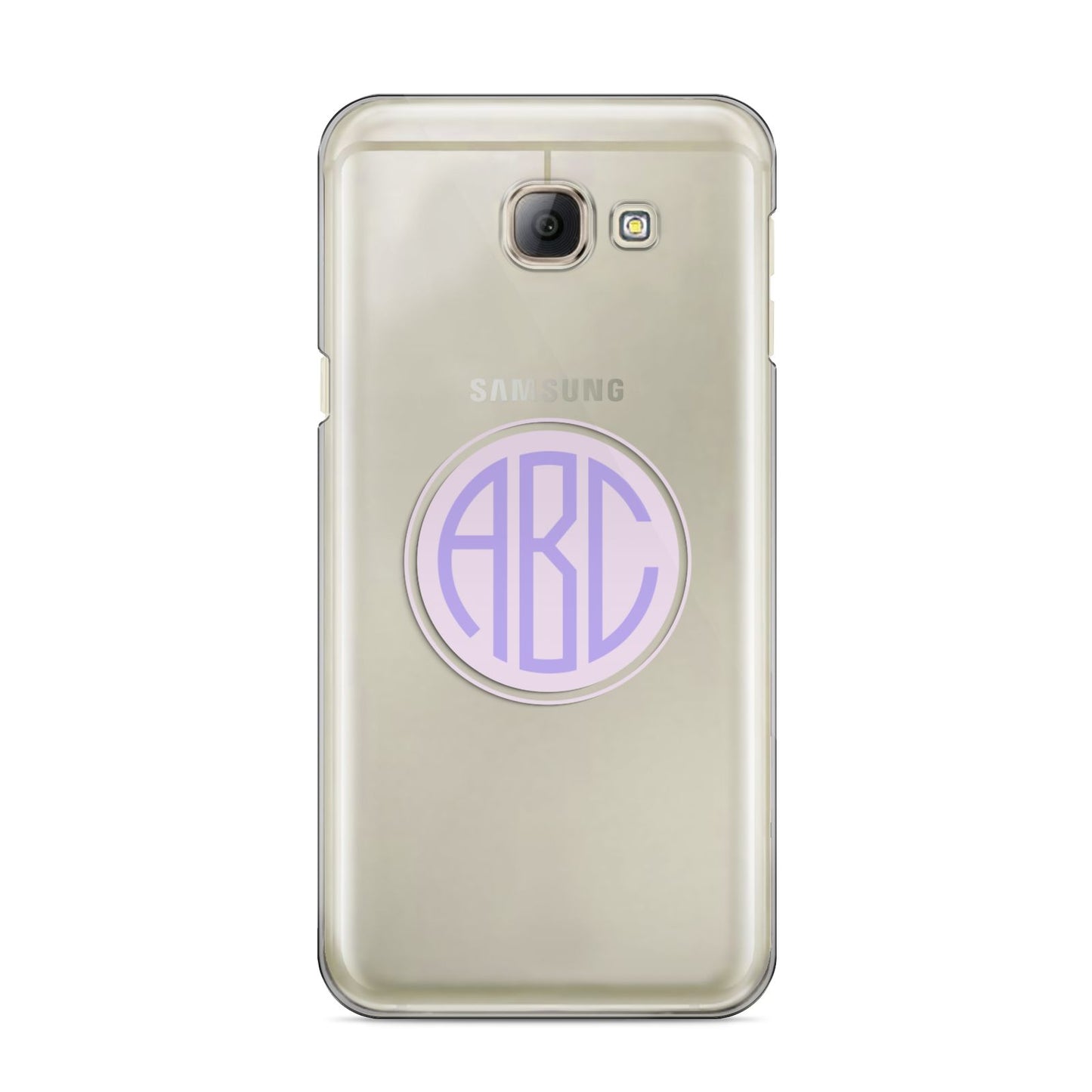 Personalised Monogram Initials Custom Clear Samsung Galaxy A8 2016 Case