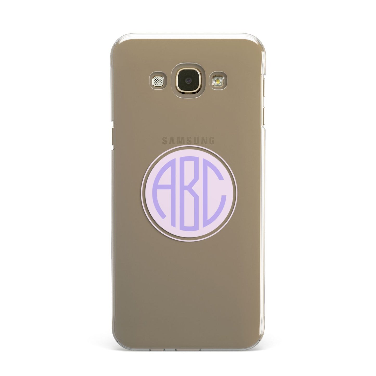 Personalised Monogram Initials Custom Clear Samsung Galaxy A8 Case