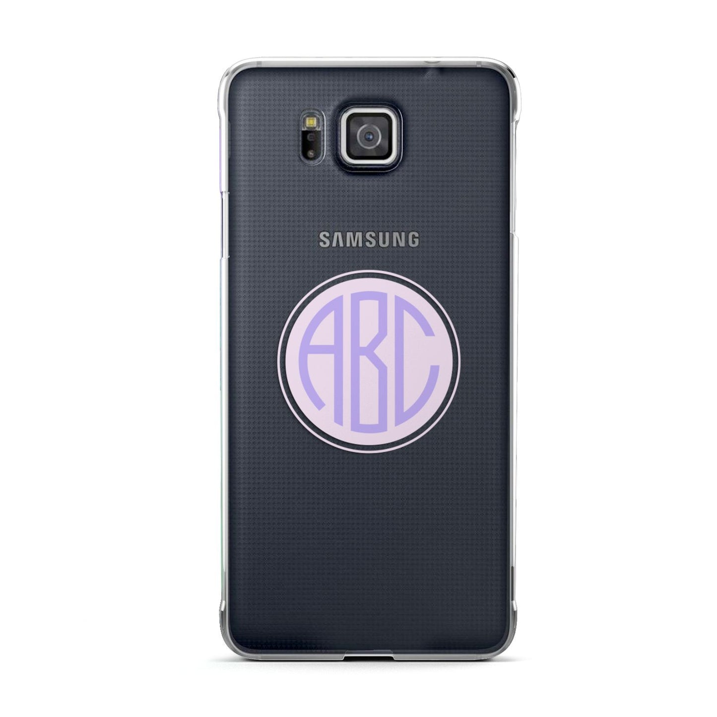 Personalised Monogram Initials Custom Clear Samsung Galaxy Alpha Case