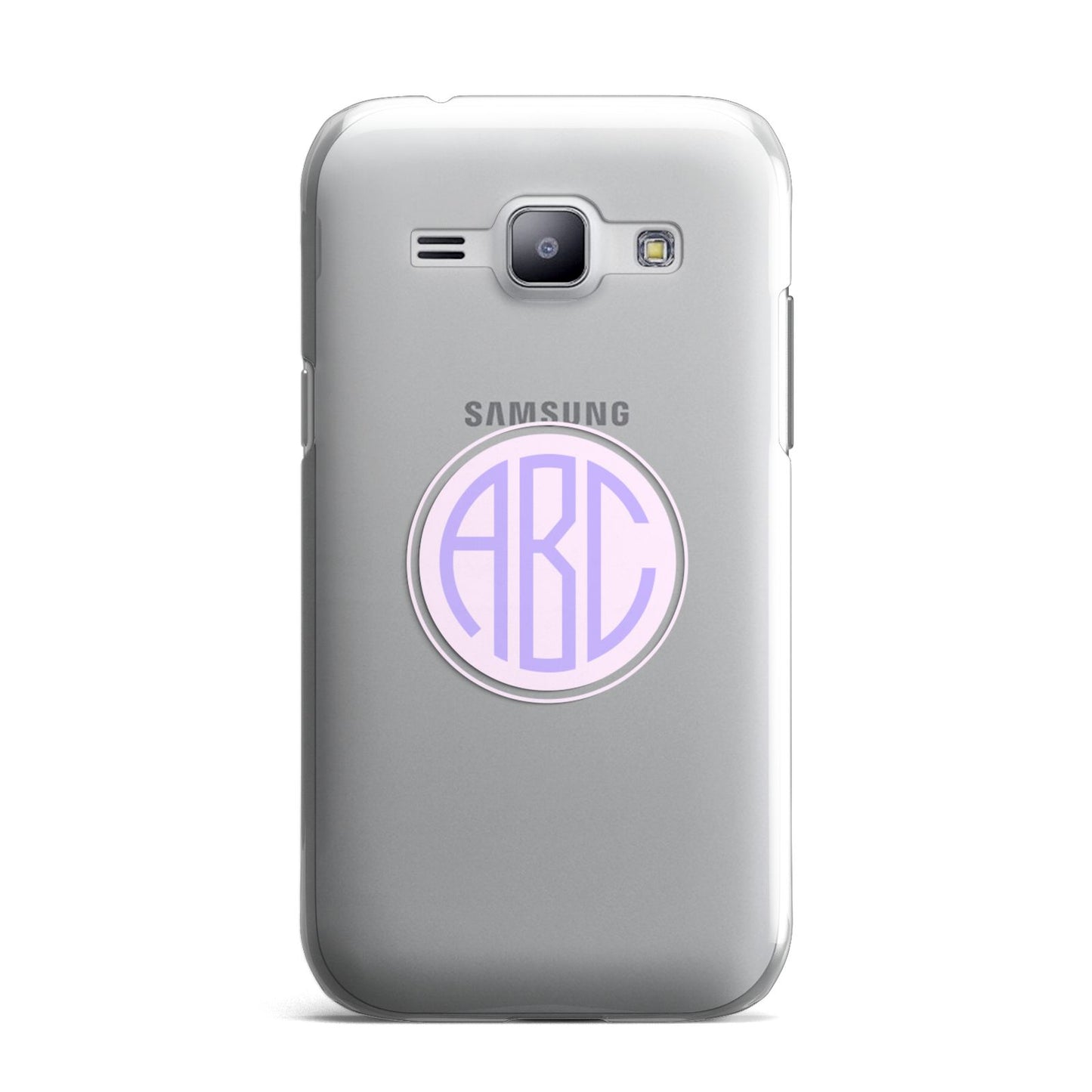 Personalised Monogram Initials Custom Clear Samsung Galaxy J1 2015 Case