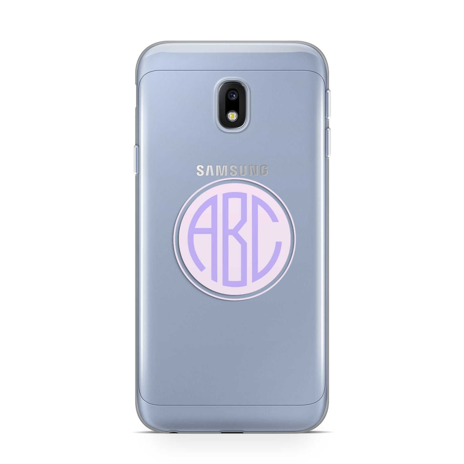 Personalised Monogram Initials Custom Clear Samsung Galaxy J3 2017 Case