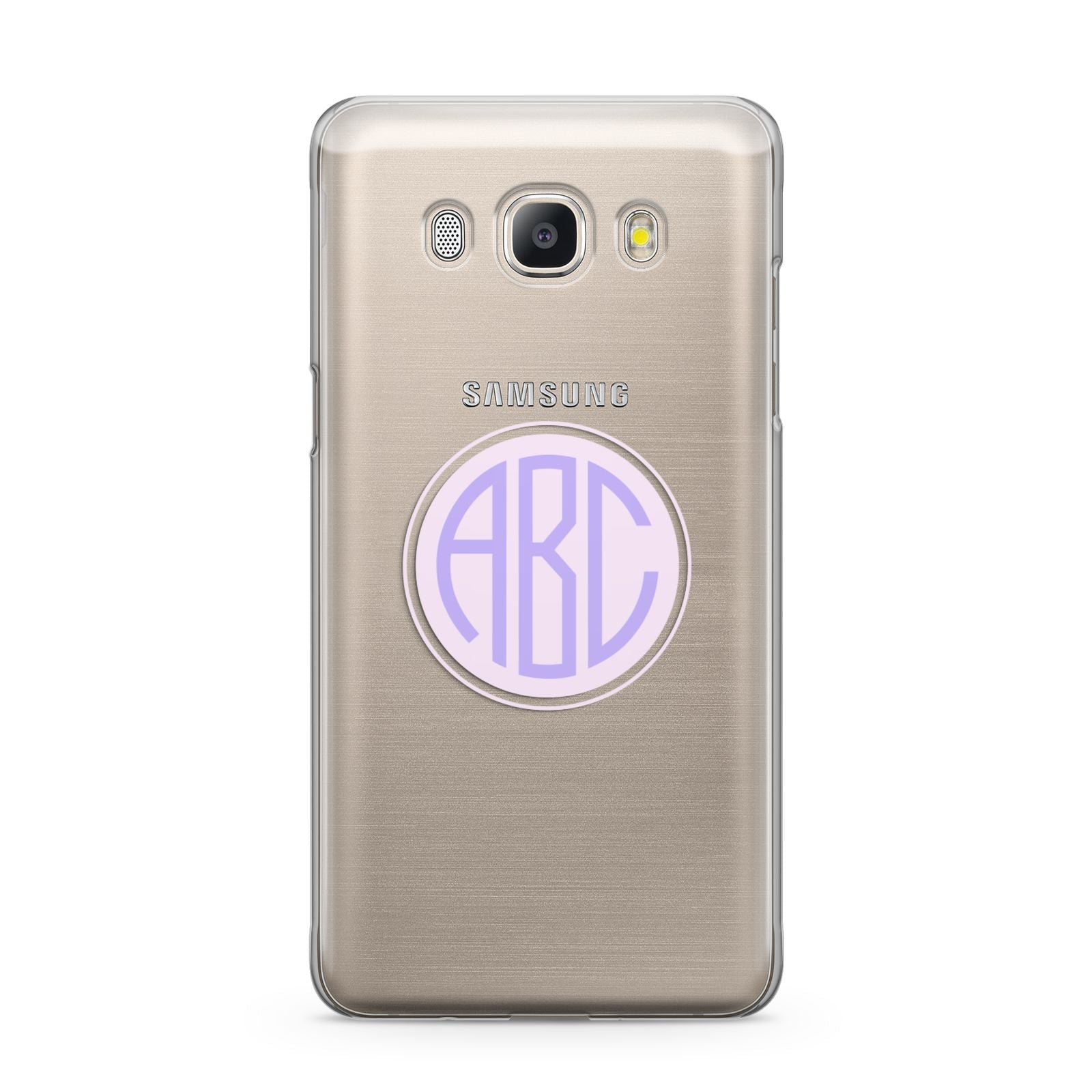 Personalised Monogram Initials Custom Clear Samsung Galaxy J5 2016 Case