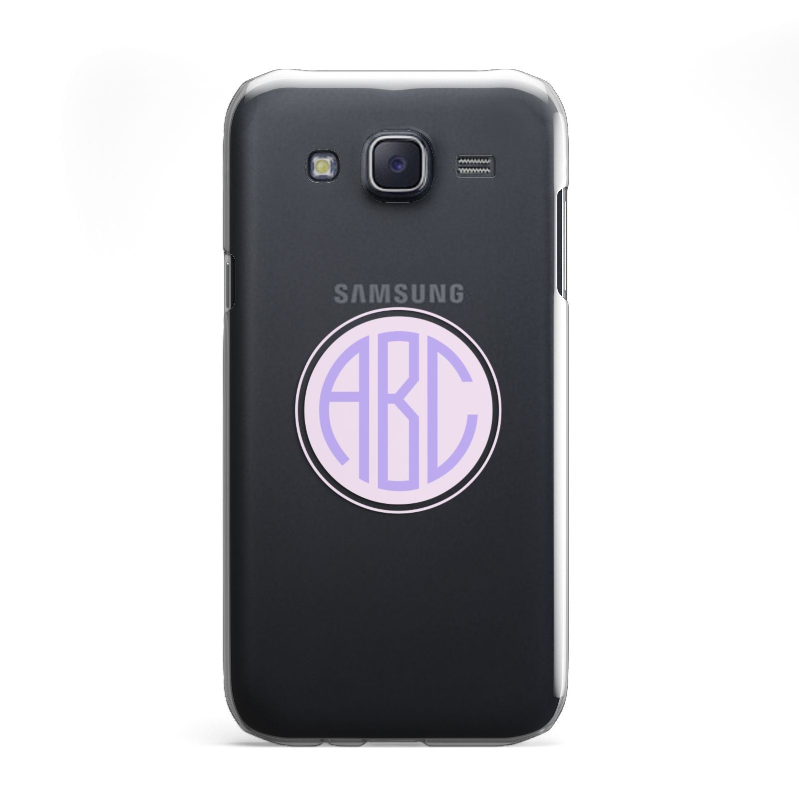 Personalised Monogram Initials Custom Clear Samsung Galaxy J5 Case