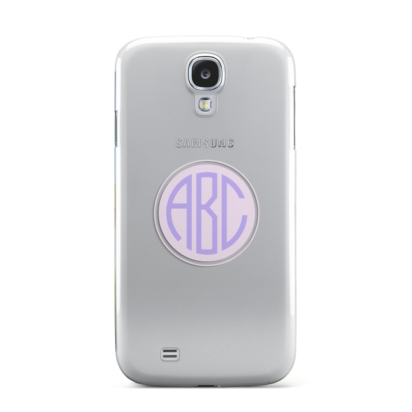 Personalised Monogram Initials Custom Clear Samsung Galaxy S4 Case