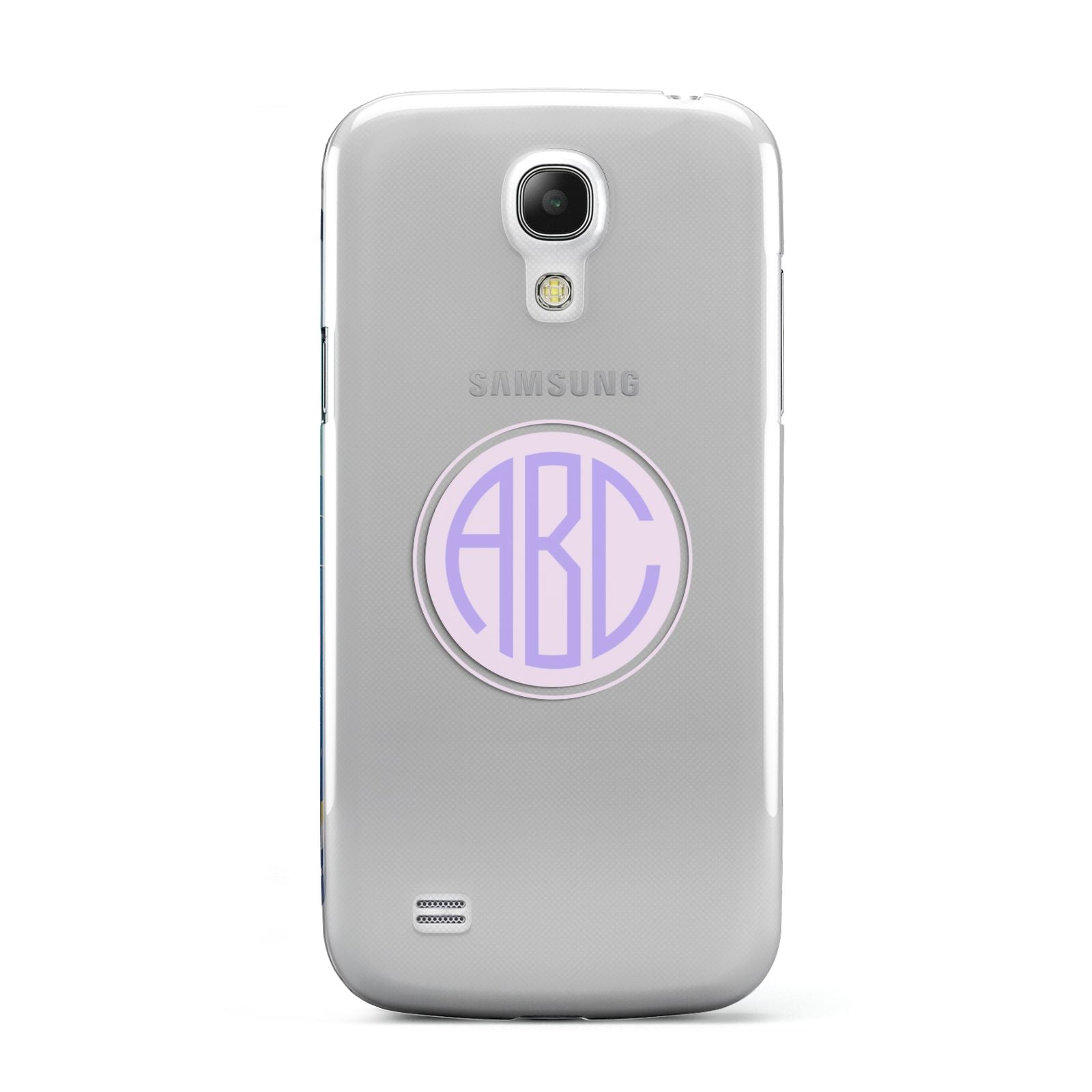 Personalised Monogram Initials Custom Clear Samsung Galaxy S4 Mini Case