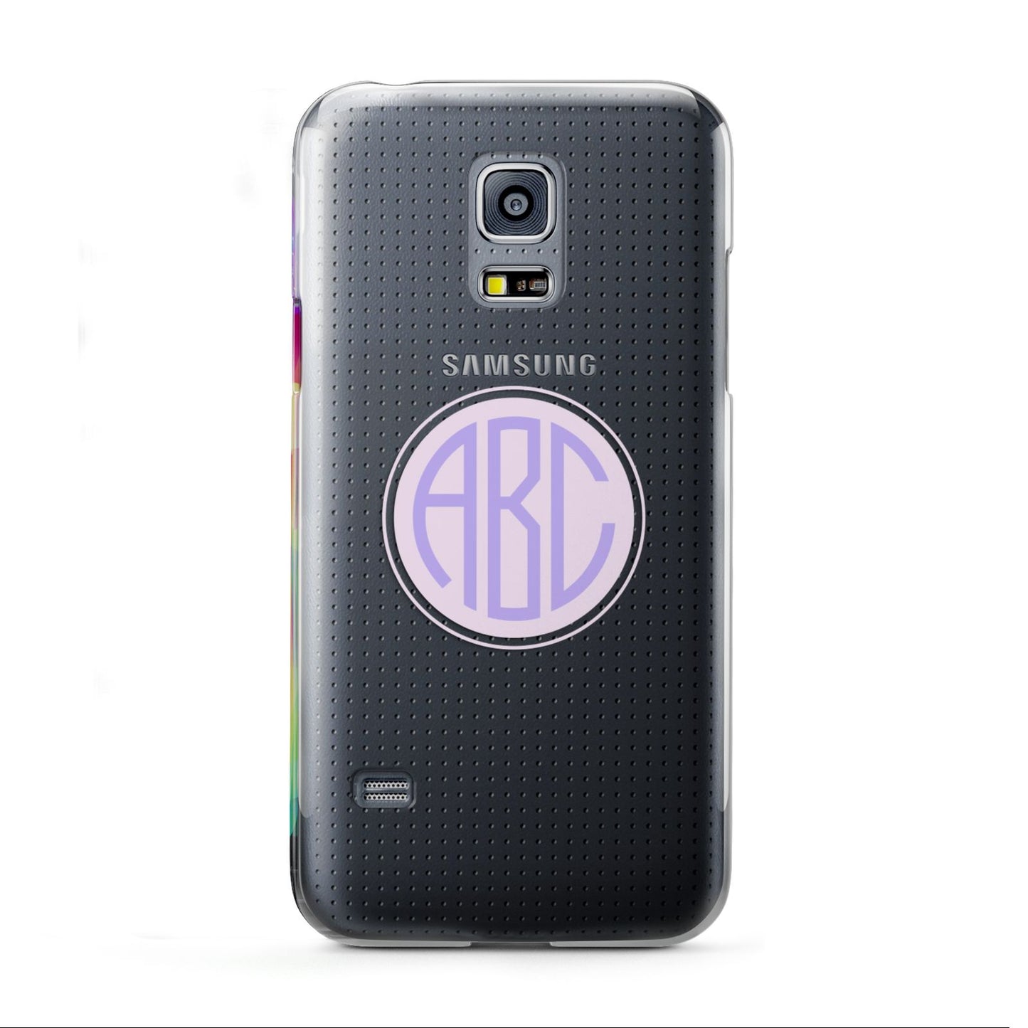 Personalised Monogram Initials Custom Clear Samsung Galaxy S5 Mini Case