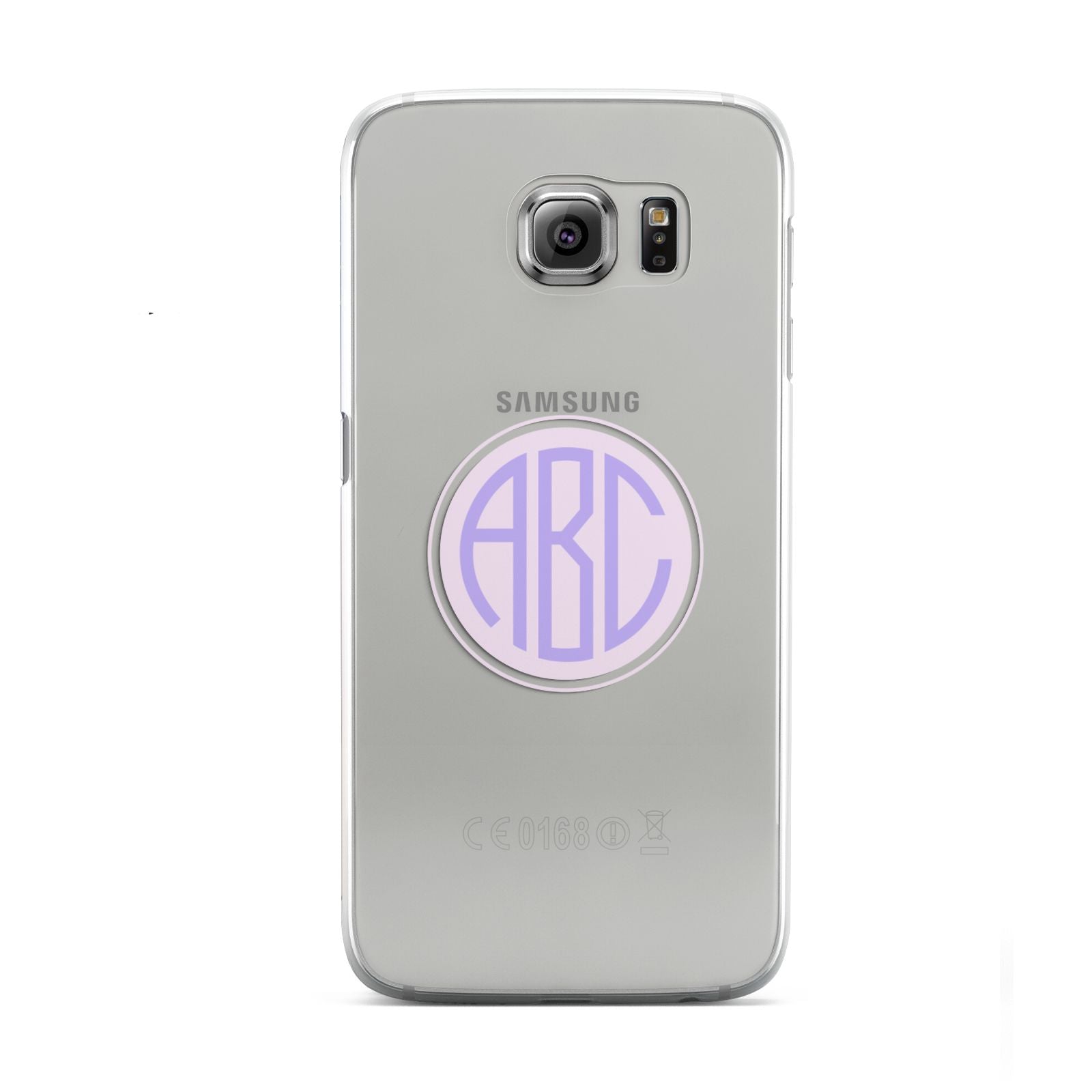 Personalised Monogram Initials Custom Clear Samsung Galaxy S6 Case