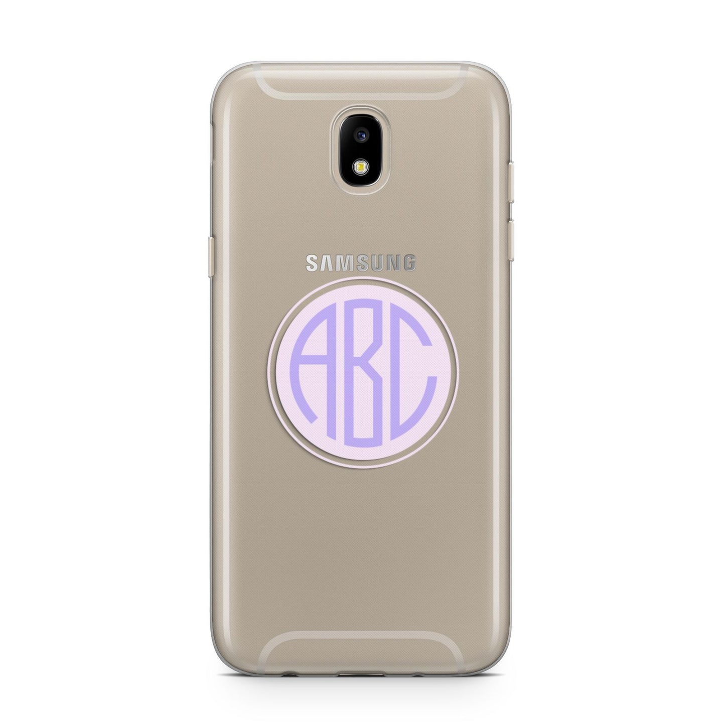 Personalised Monogram Initials Custom Clear Samsung J5 2017 Case