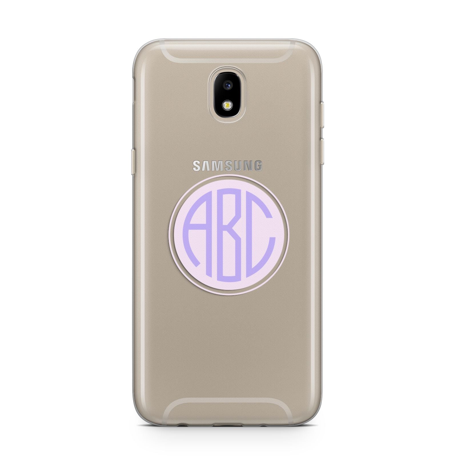 Personalised Monogram Initials Custom Clear Samsung J5 2017 Case