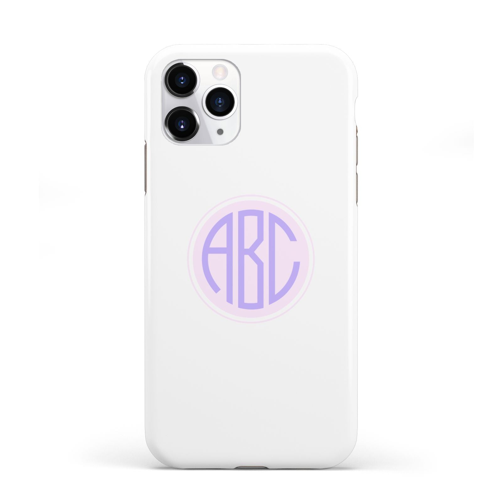 Personalised Monogram Initials Custom Clear iPhone 11 Pro 3D Tough Case