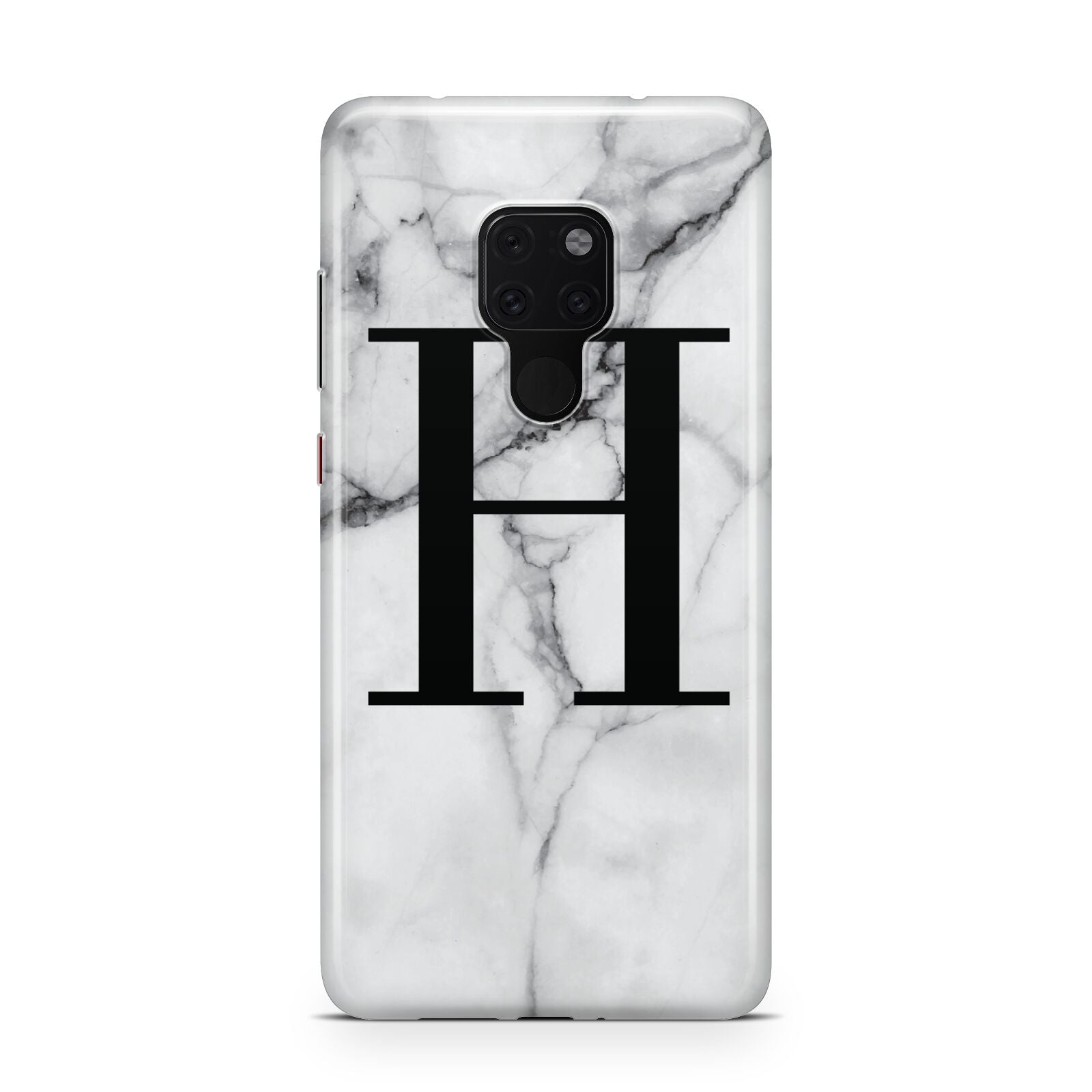 Personalised Monogram Marble Initial Huawei Mate 20 Phone Case