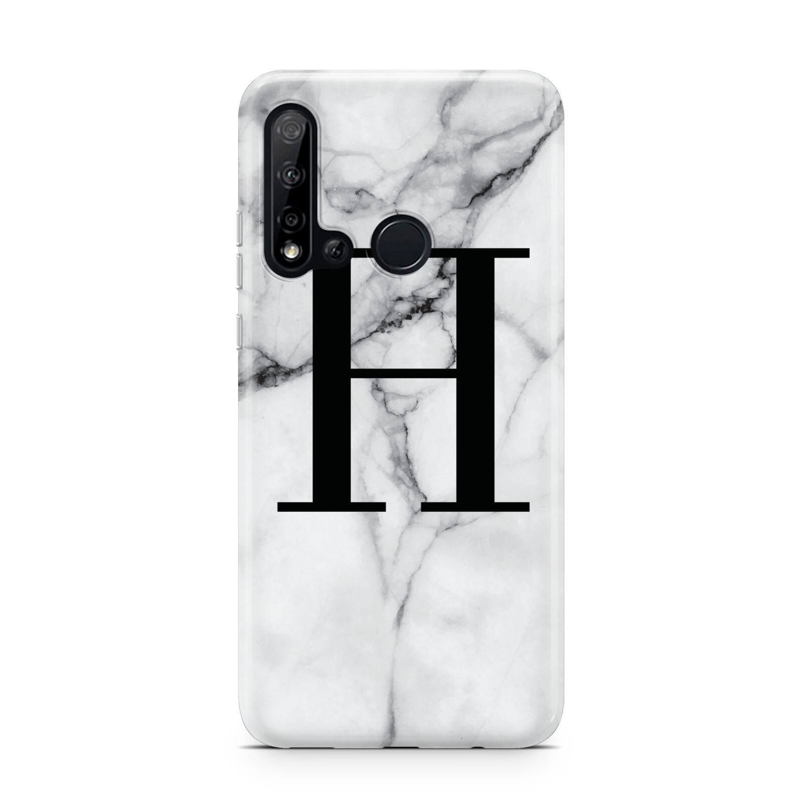 Personalised Monogram Marble Initial Huawei P20 Lite 5G Phone Case