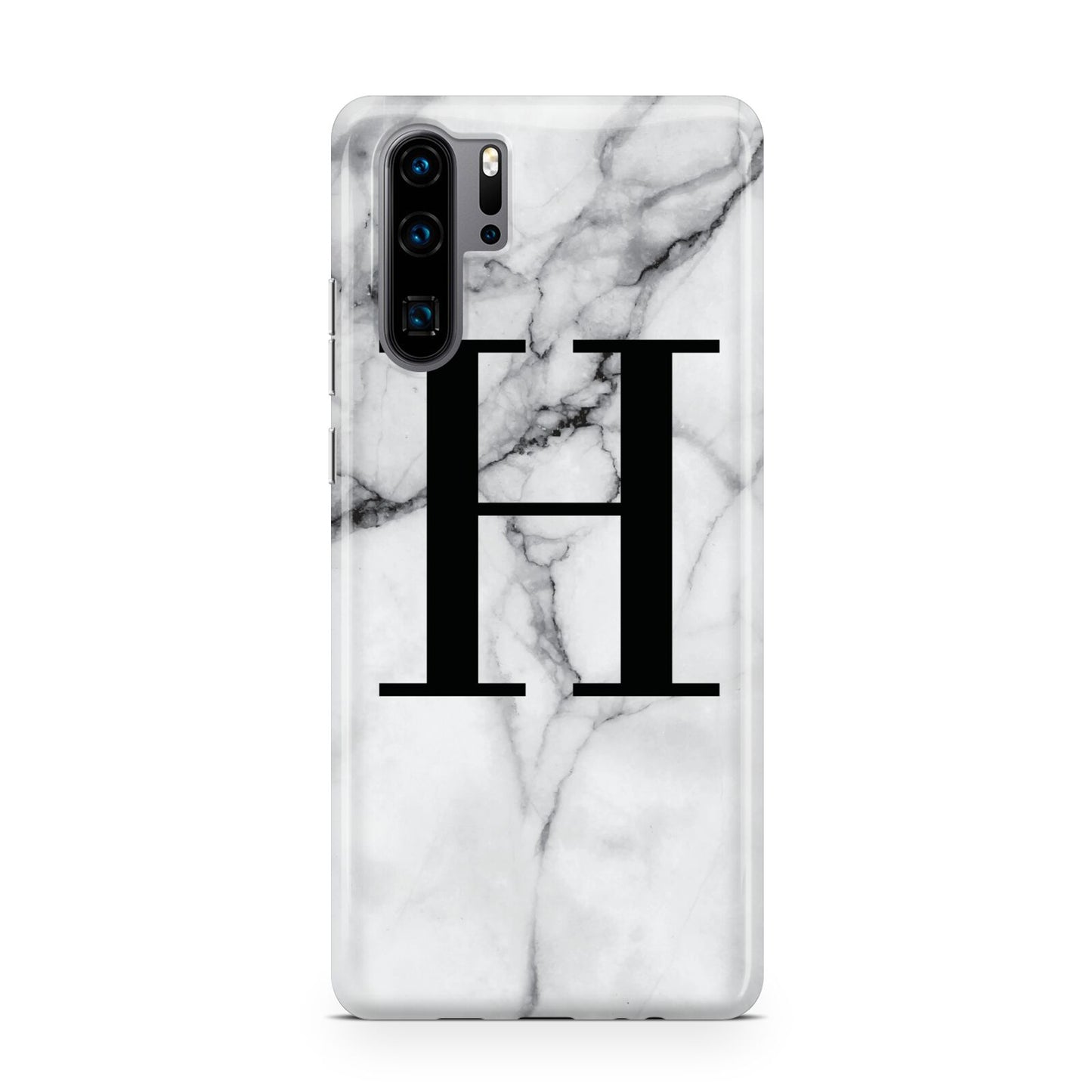Personalised Monogram Marble Initial Huawei P30 Pro Phone Case