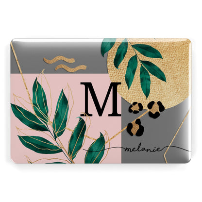 Personalised Monogram Tropical Apple MacBook Case