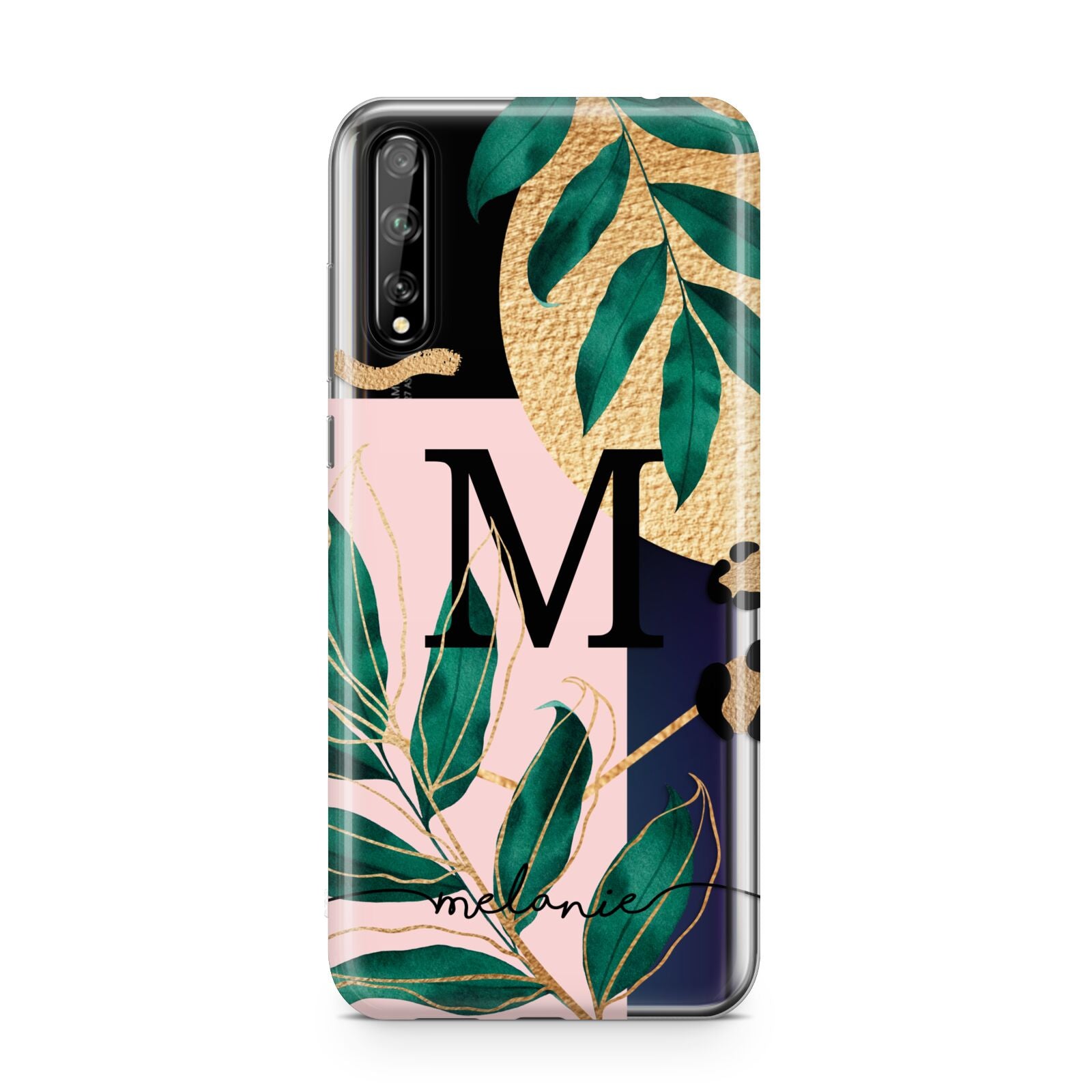 Personalised Monogram Tropical Huawei Enjoy 10s Phone Case