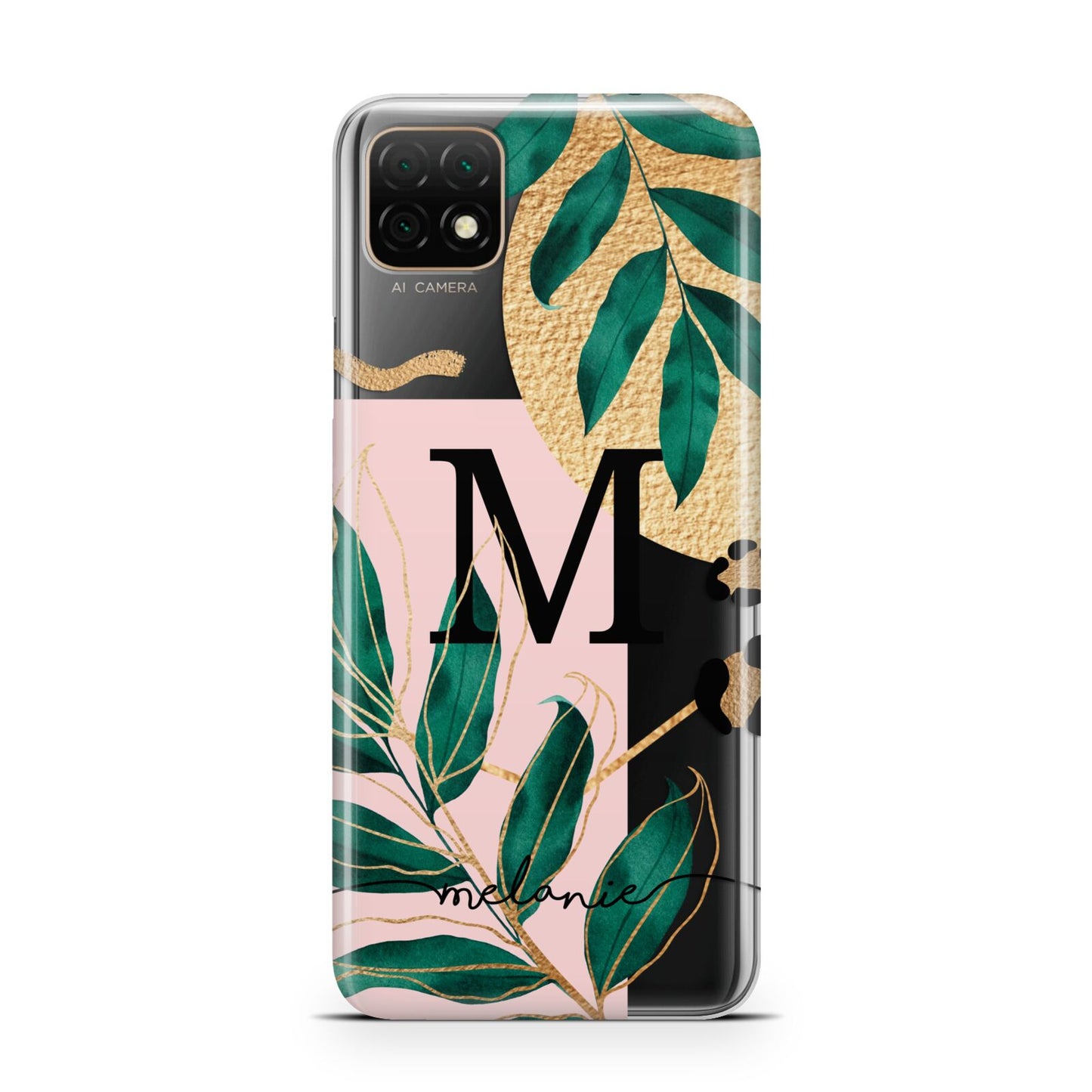 Personalised Monogram Tropical Huawei Enjoy 20 Phone Case