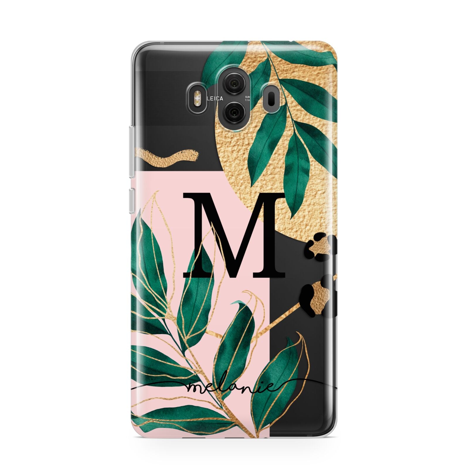 Personalised Monogram Tropical Huawei Mate 10 Protective Phone Case