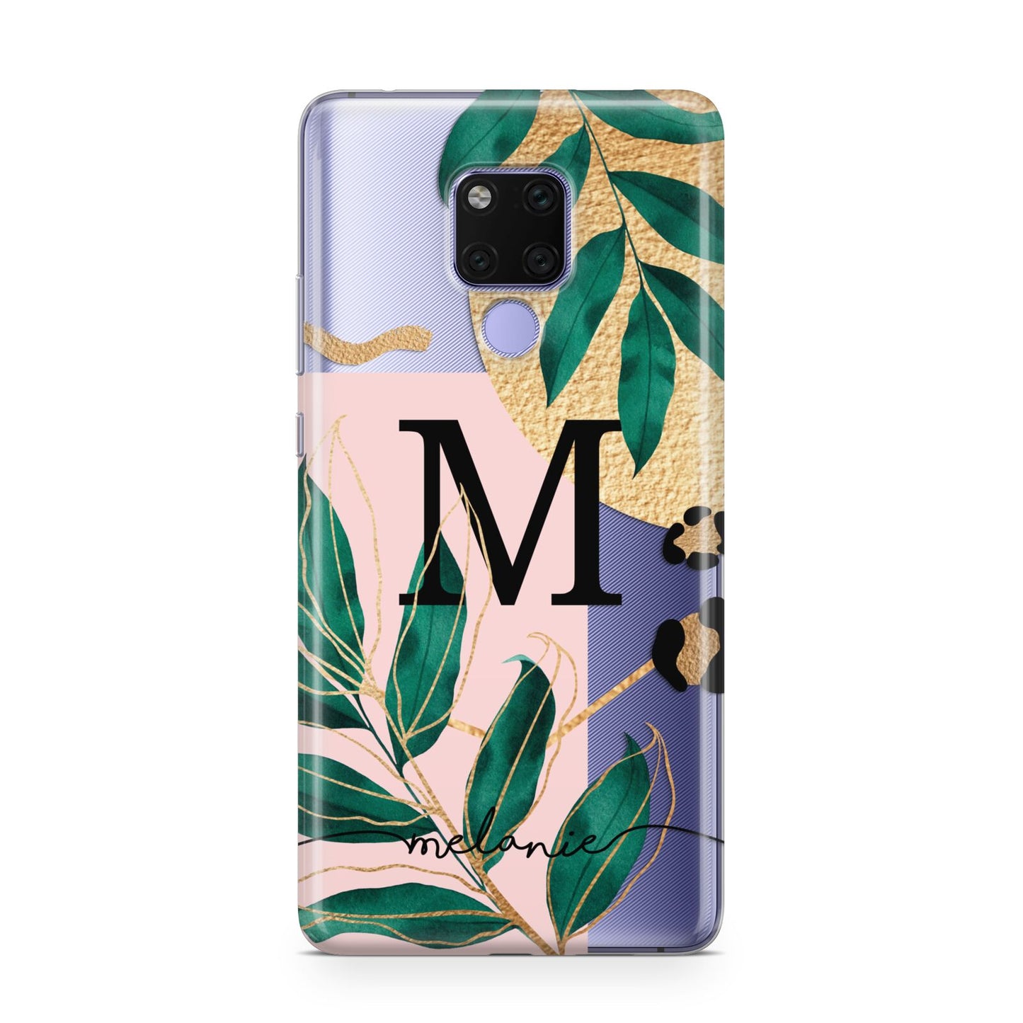 Personalised Monogram Tropical Huawei Mate 20X Phone Case