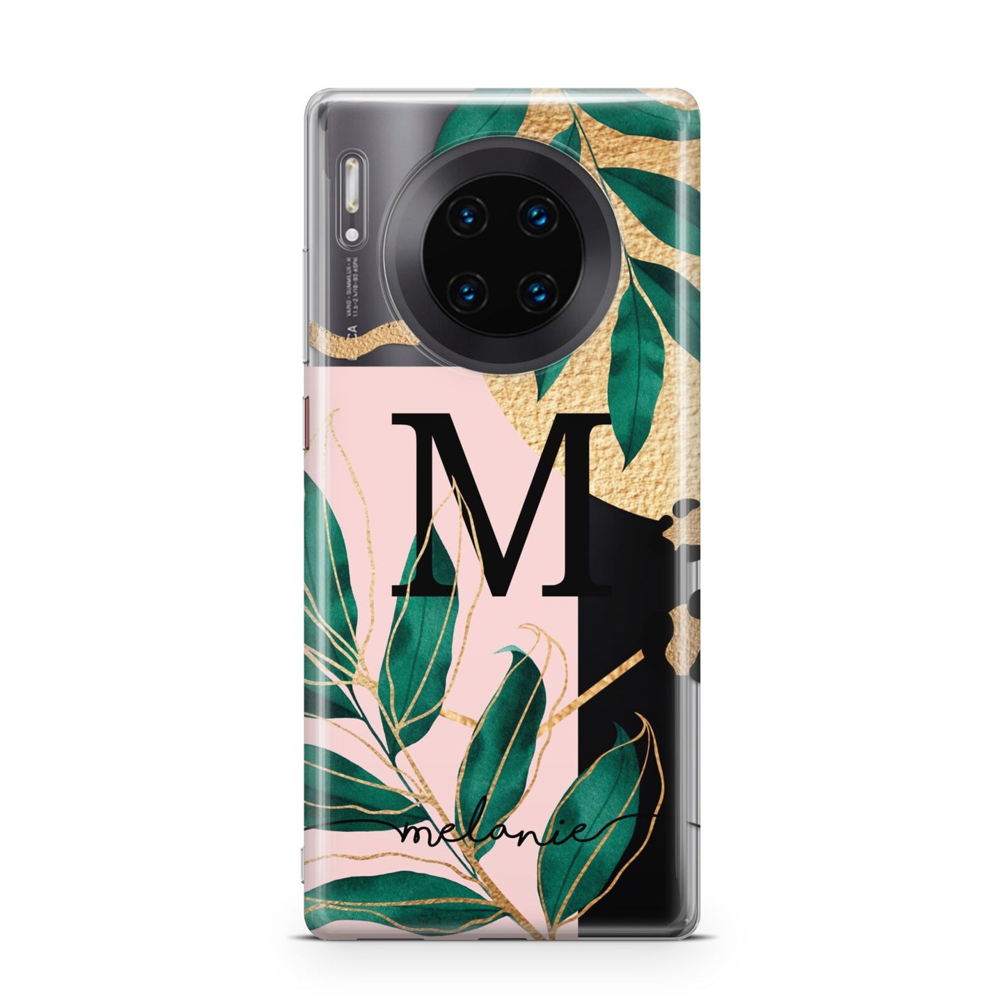 Personalised Monogram Tropical Huawei Mate 30 Pro Phone Case