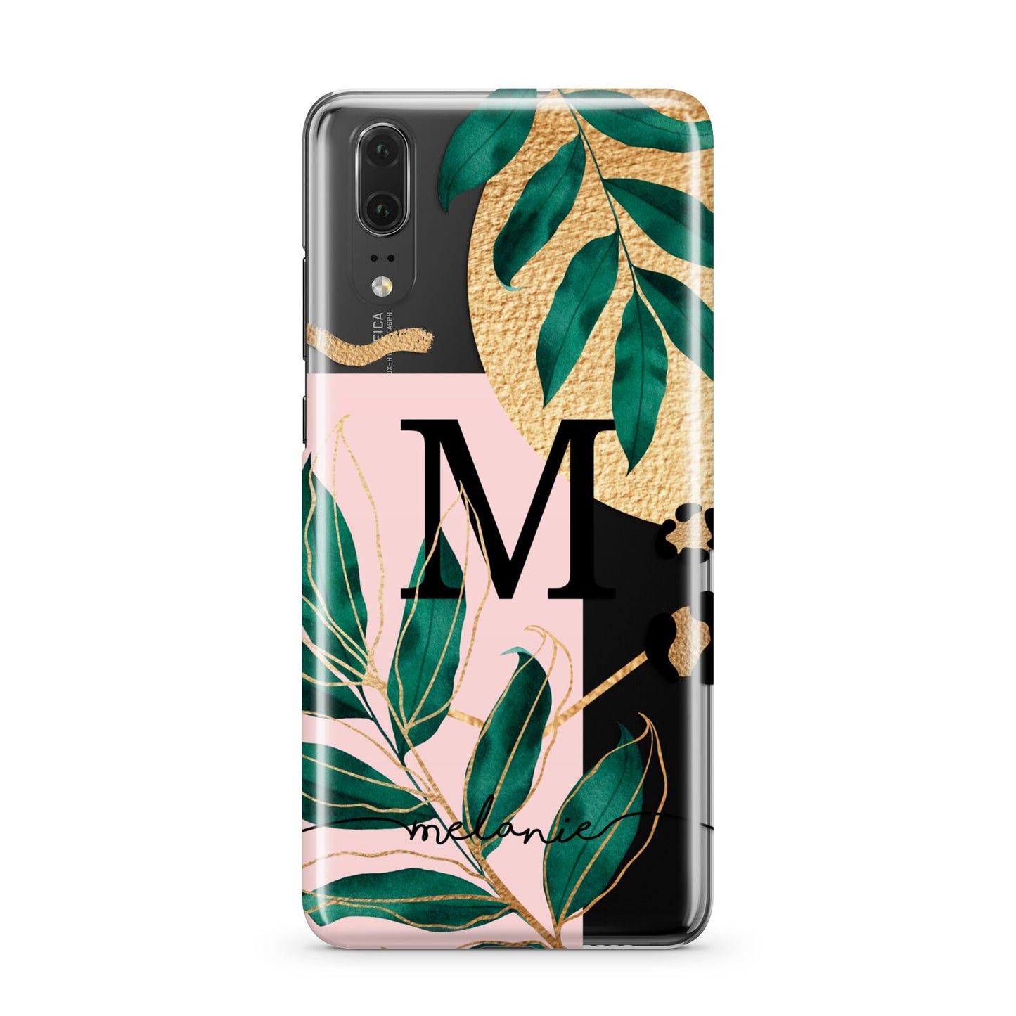 Personalised Monogram Tropical Huawei P20 Phone Case