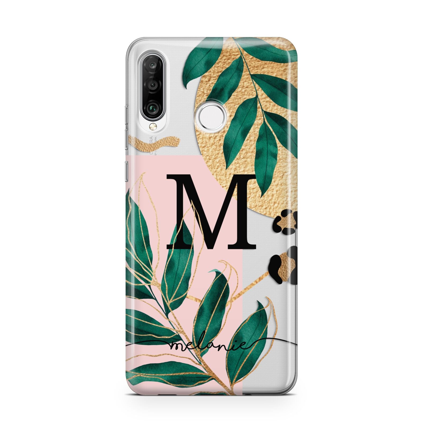 Personalised Monogram Tropical Huawei P30 Lite Phone Case