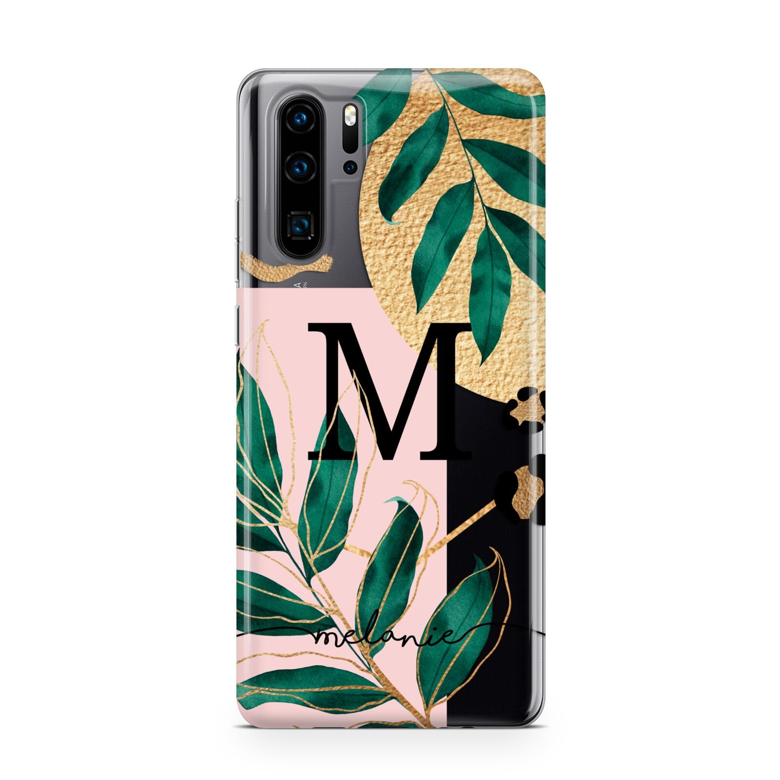 Personalised Monogram Tropical Huawei P30 Pro Phone Case