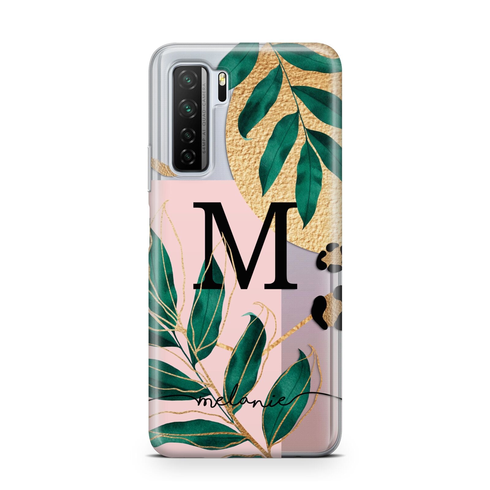 Personalised Monogram Tropical Huawei P40 Lite 5G Phone Case