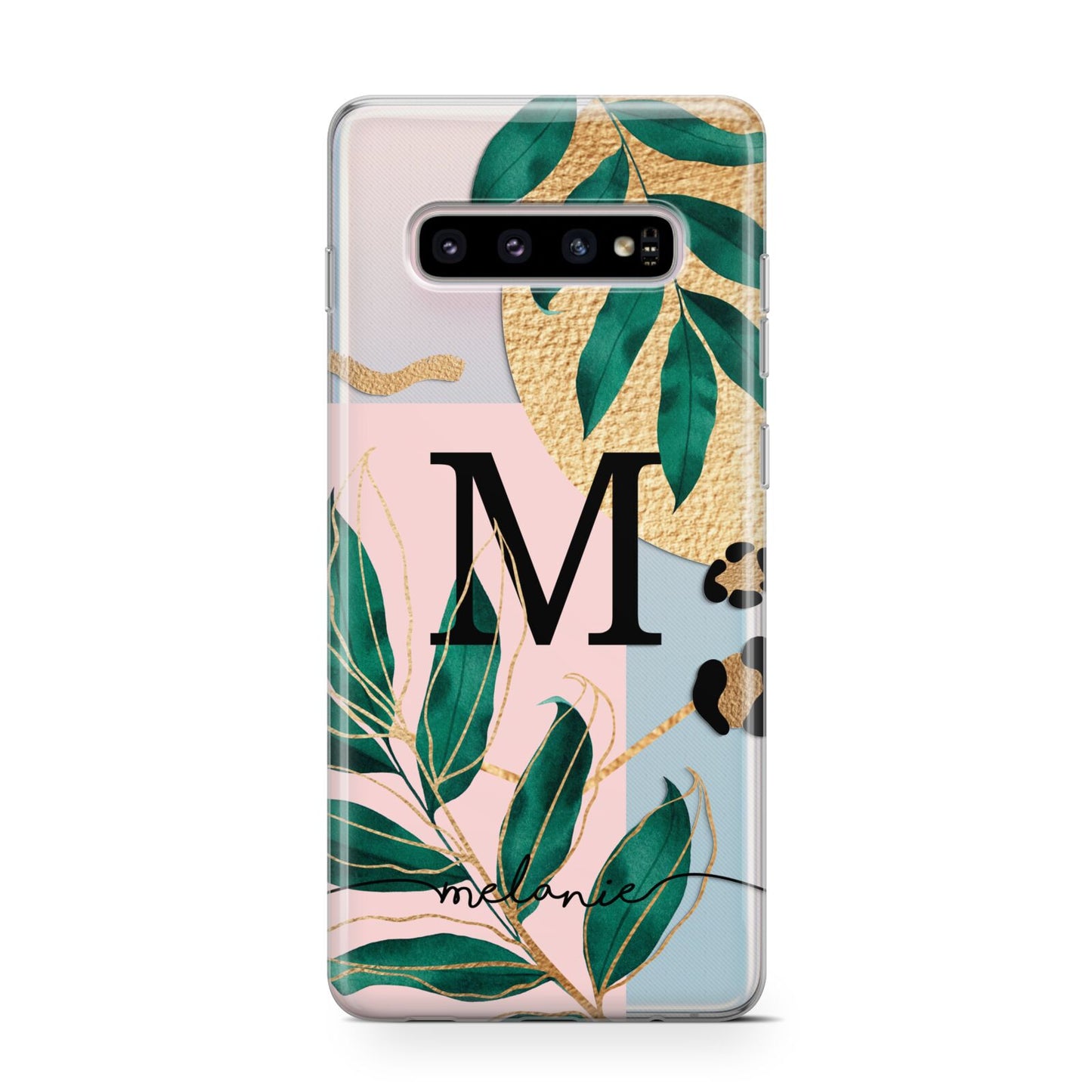 Personalised Monogram Tropical Protective Samsung Galaxy Case