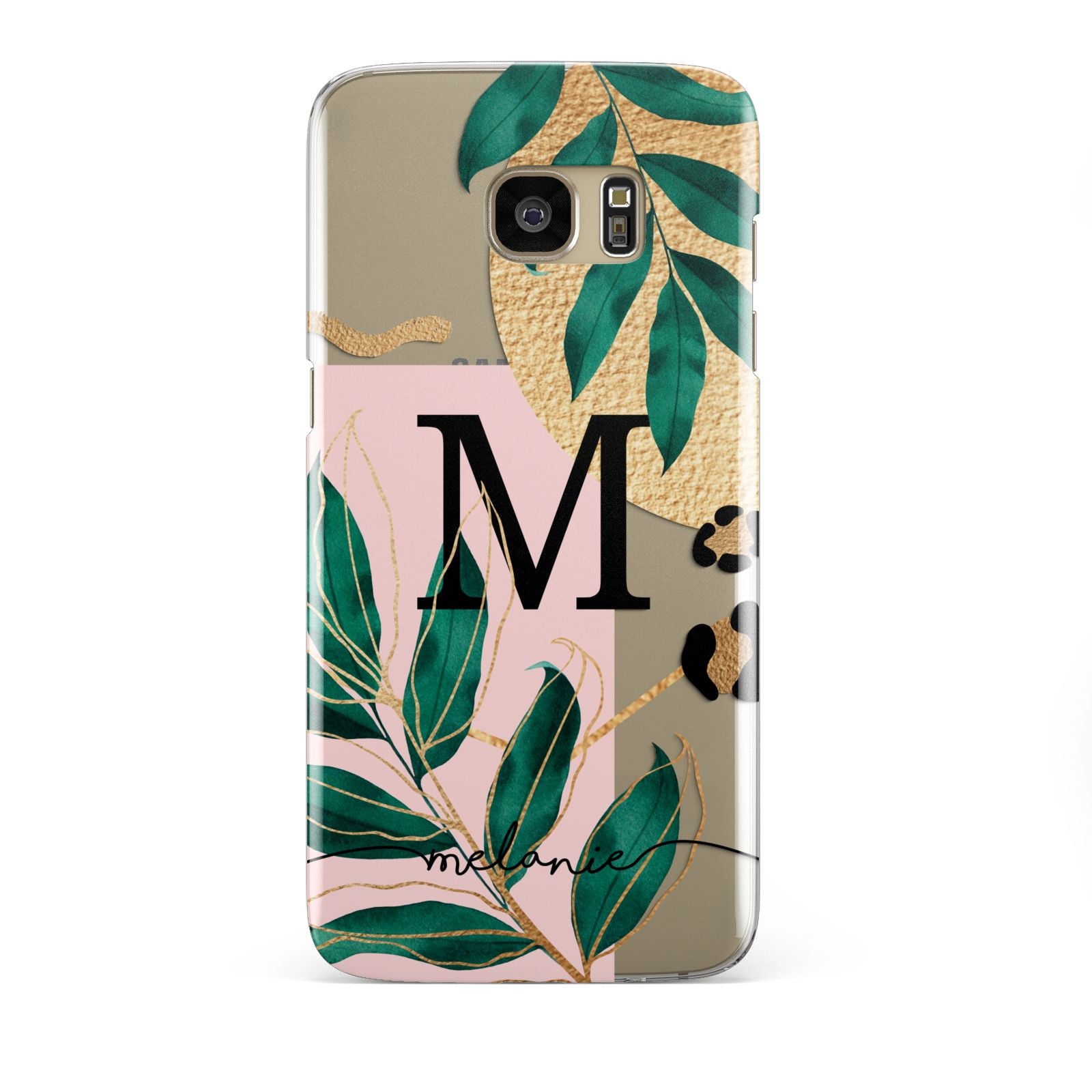 Personalised Monogram Tropical Samsung Galaxy S7 Edge Case