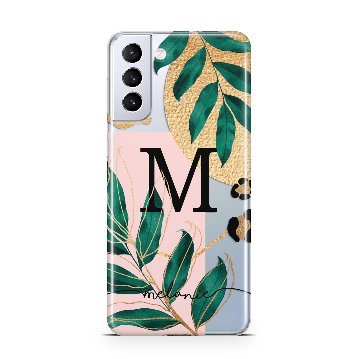 Personalised Monogram Tropical Samsung S21 Plus Case