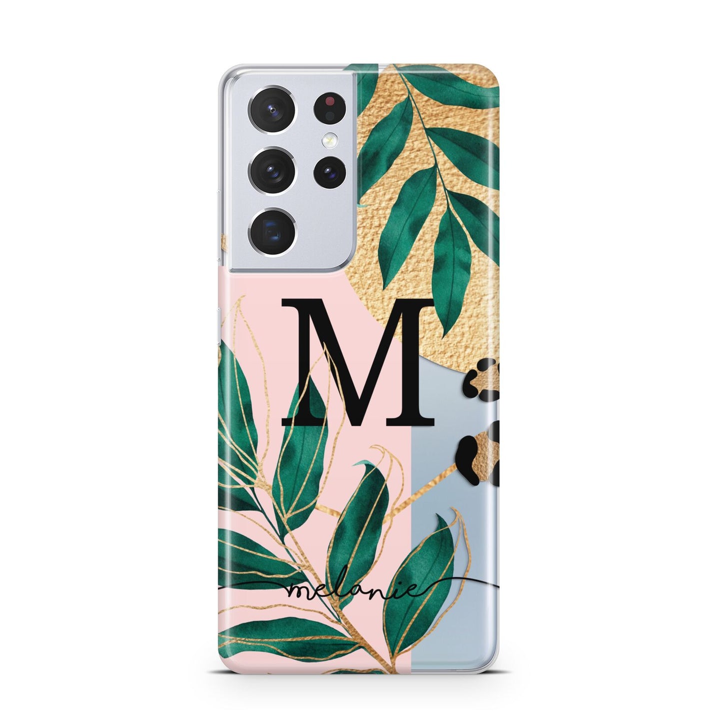 Personalised Monogram Tropical Samsung S21 Ultra Case