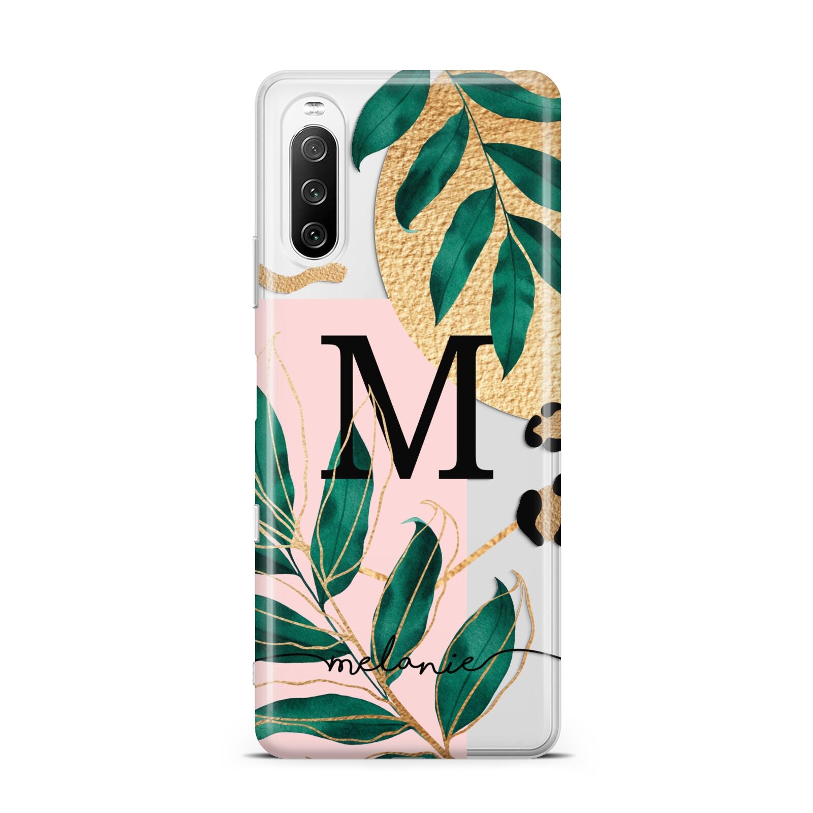 Personalised Monogram Tropical Sony Xperia 10 III Case