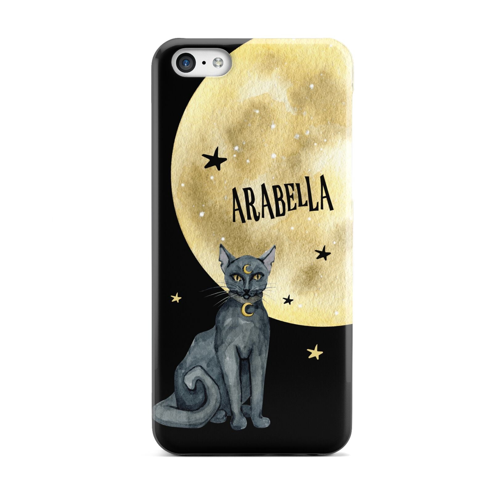 Personalised Moon Cat Halloween Apple iPhone 5c Case