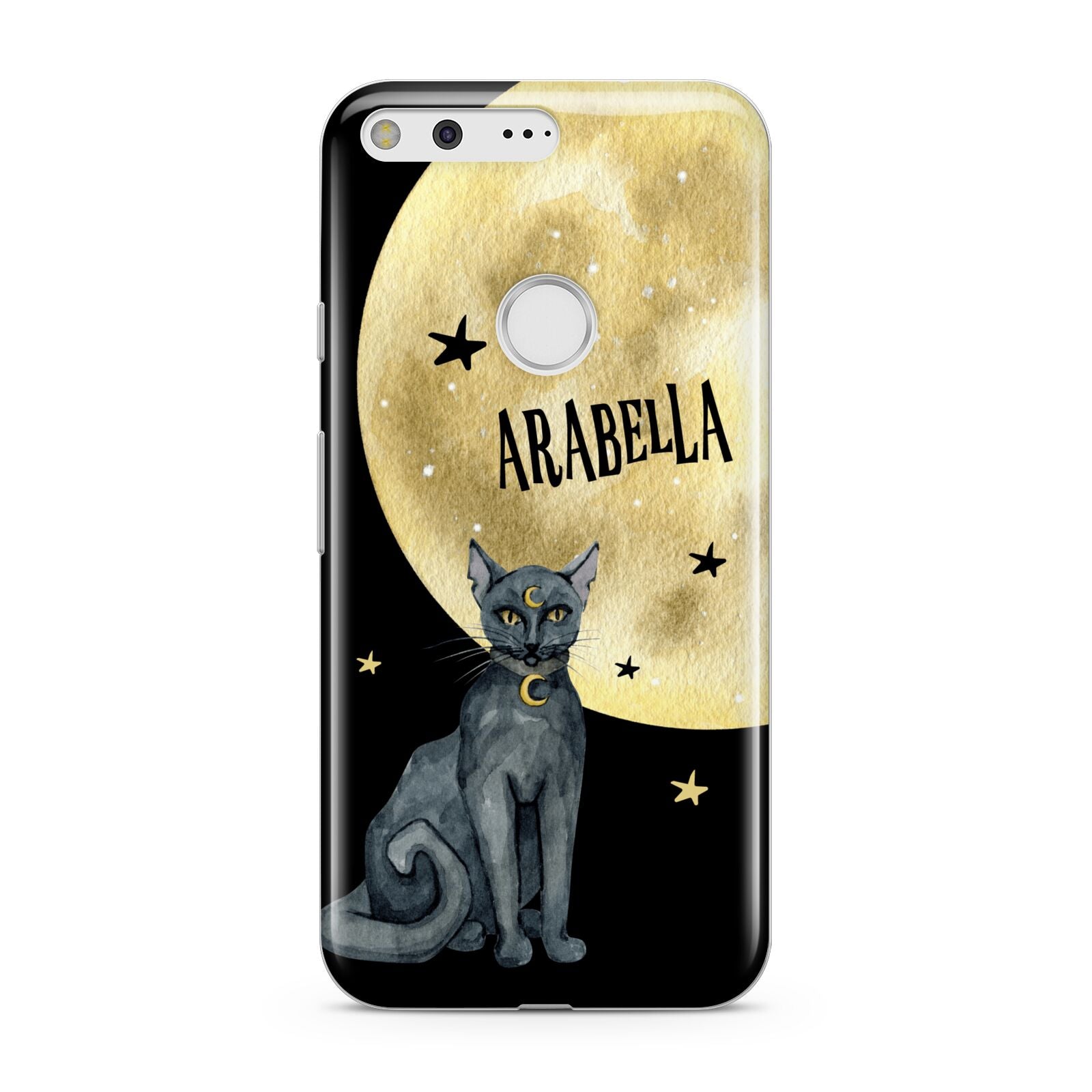 Personalised Moon Cat Halloween Google Pixel Case