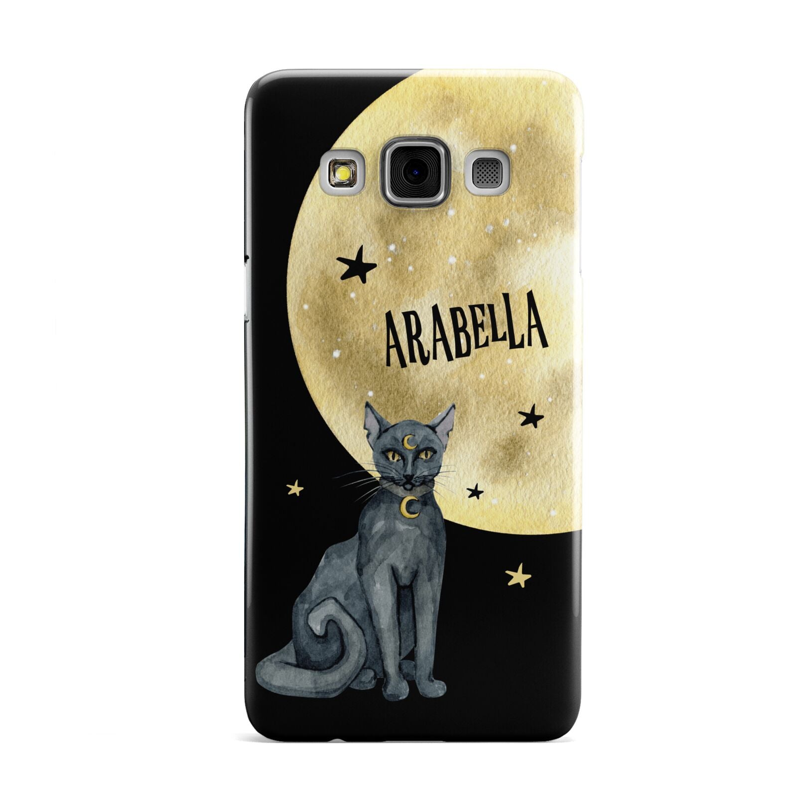 Personalised Moon Cat Halloween Samsung Galaxy A3 Case