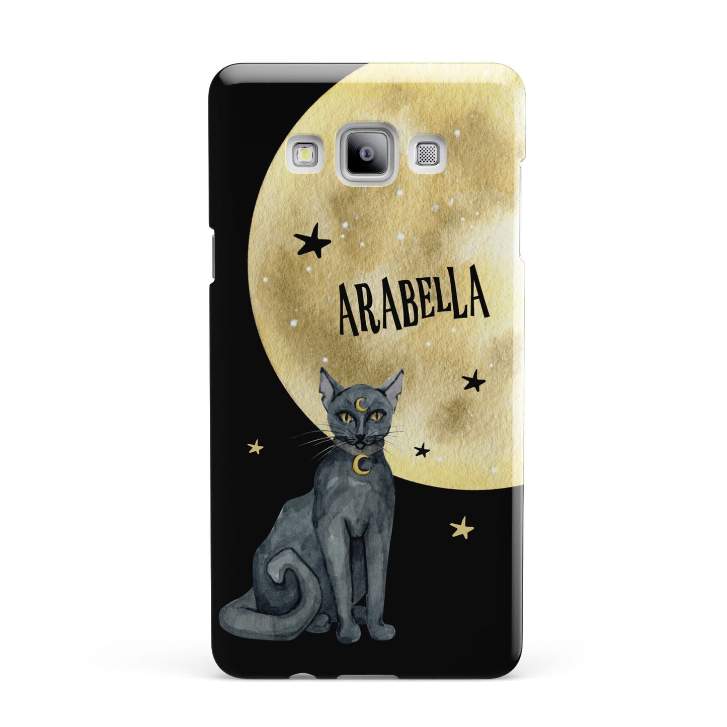 Personalised Moon Cat Halloween Samsung Galaxy A7 2015 Case