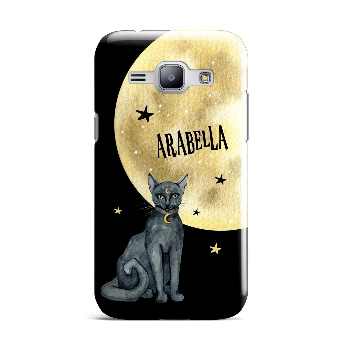 Personalised Moon Cat Halloween Samsung Galaxy J1 2015 Case