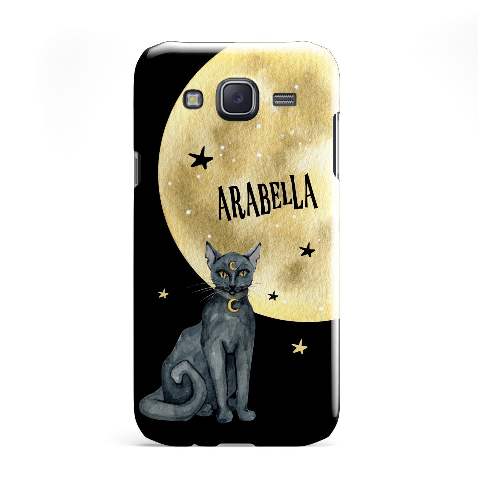 Personalised Moon Cat Halloween Samsung Galaxy J5 Case