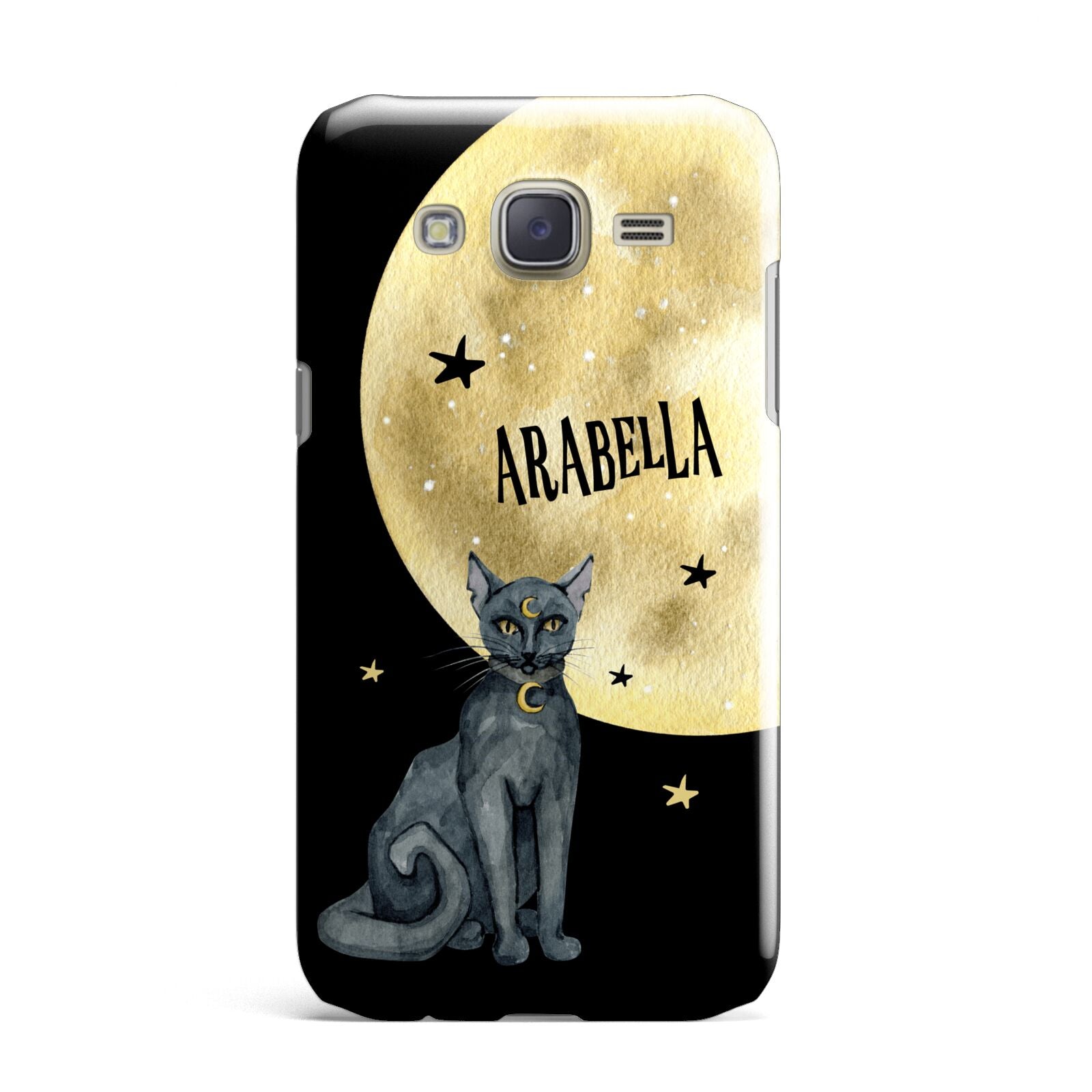 Personalised Moon Cat Halloween Samsung Galaxy J7 Case