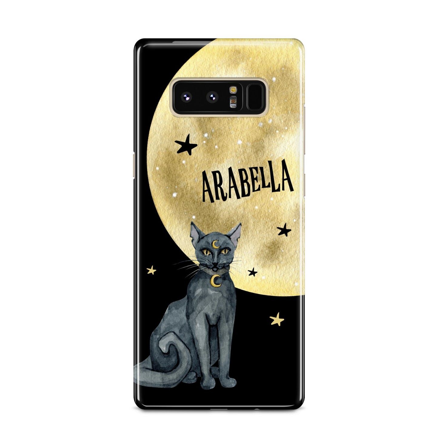 Personalised Moon Cat Halloween Samsung Galaxy Note 8 Case