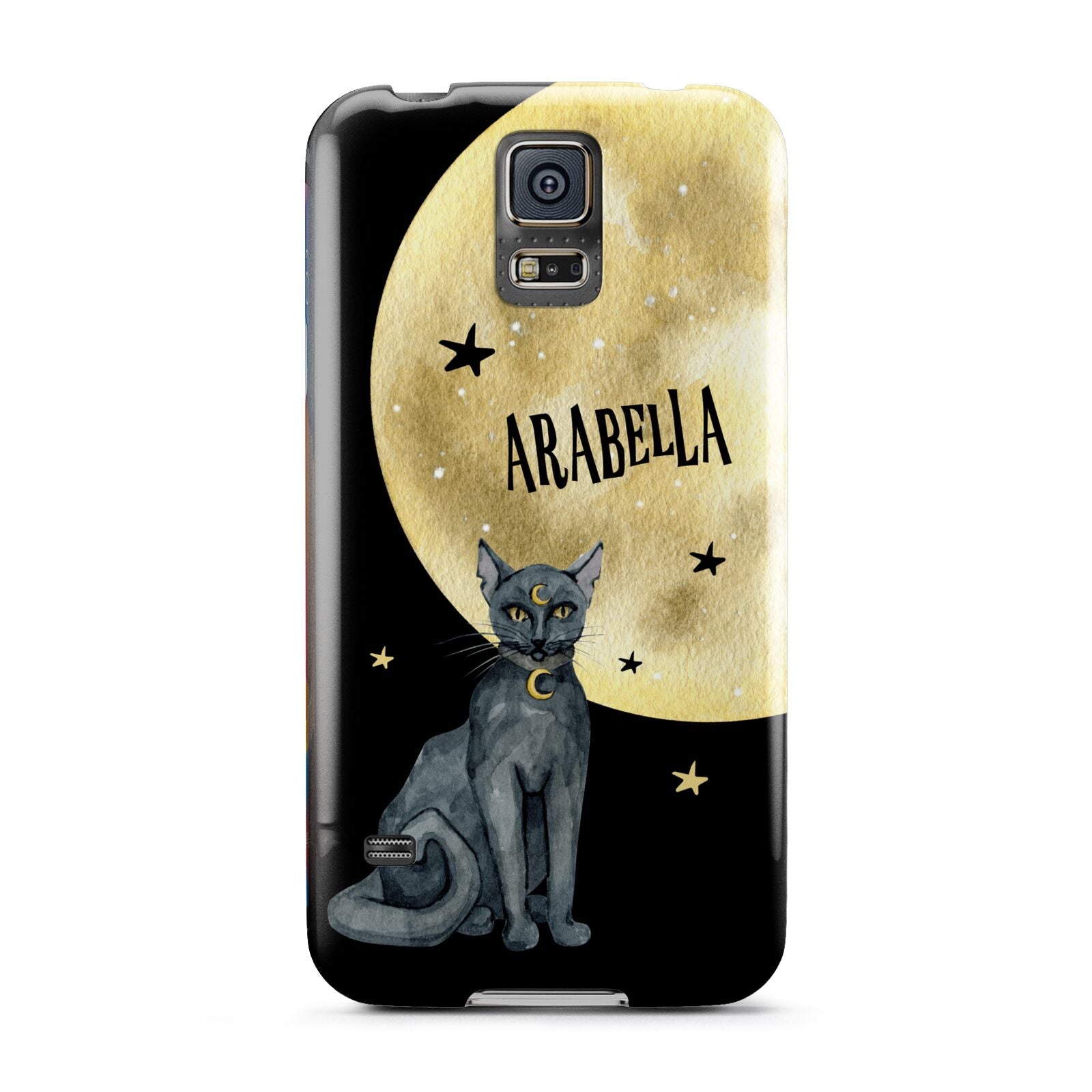 Personalised Moon Cat Halloween Samsung Galaxy S5 Case