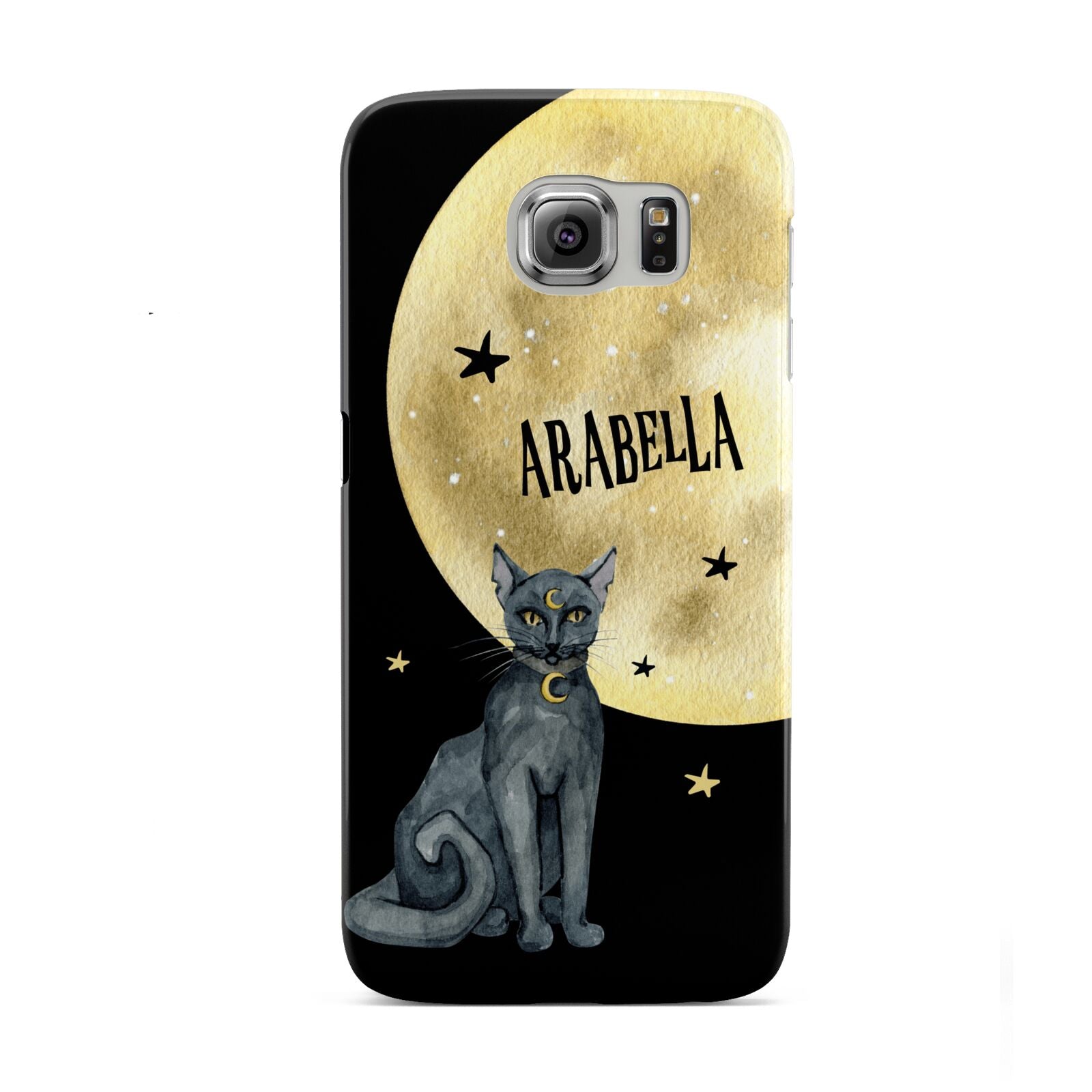 Personalised Moon Cat Halloween Samsung Galaxy S6 Case