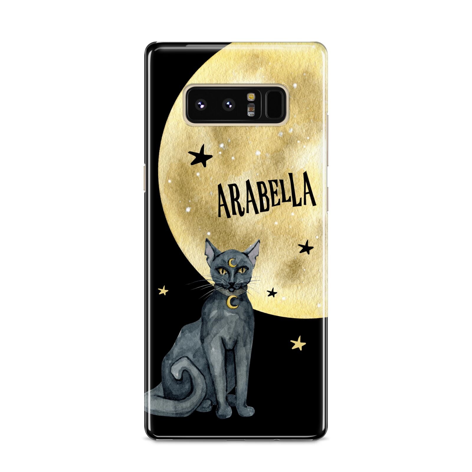 Personalised Moon Cat Halloween Samsung Galaxy S8 Case