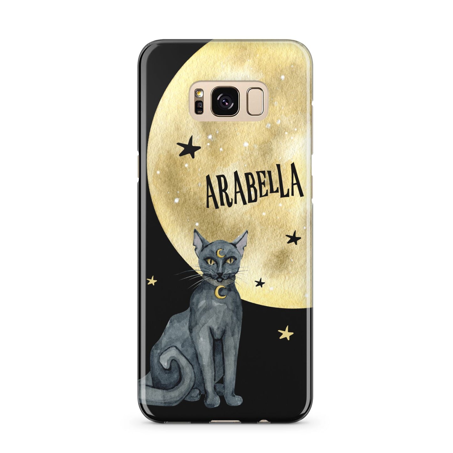 Personalised Moon Cat Halloween Samsung Galaxy S8 Plus Case