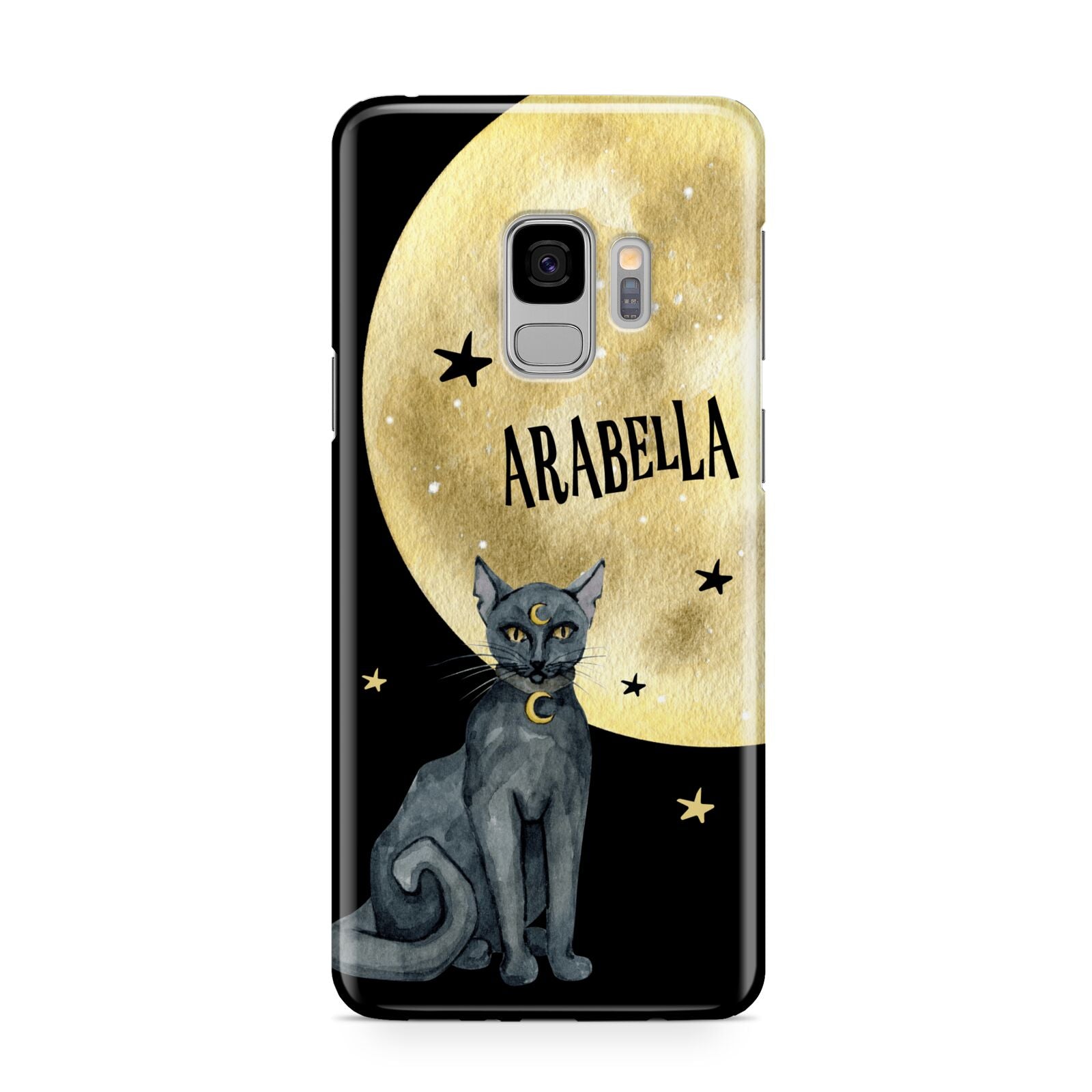 Personalised Moon Cat Halloween Samsung Galaxy S9 Case